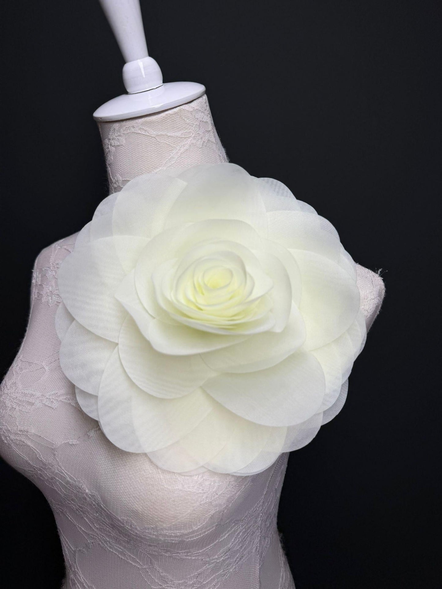 Large Corsage Flower, Cream, 5 colours, 8.5” Wide, 21cm