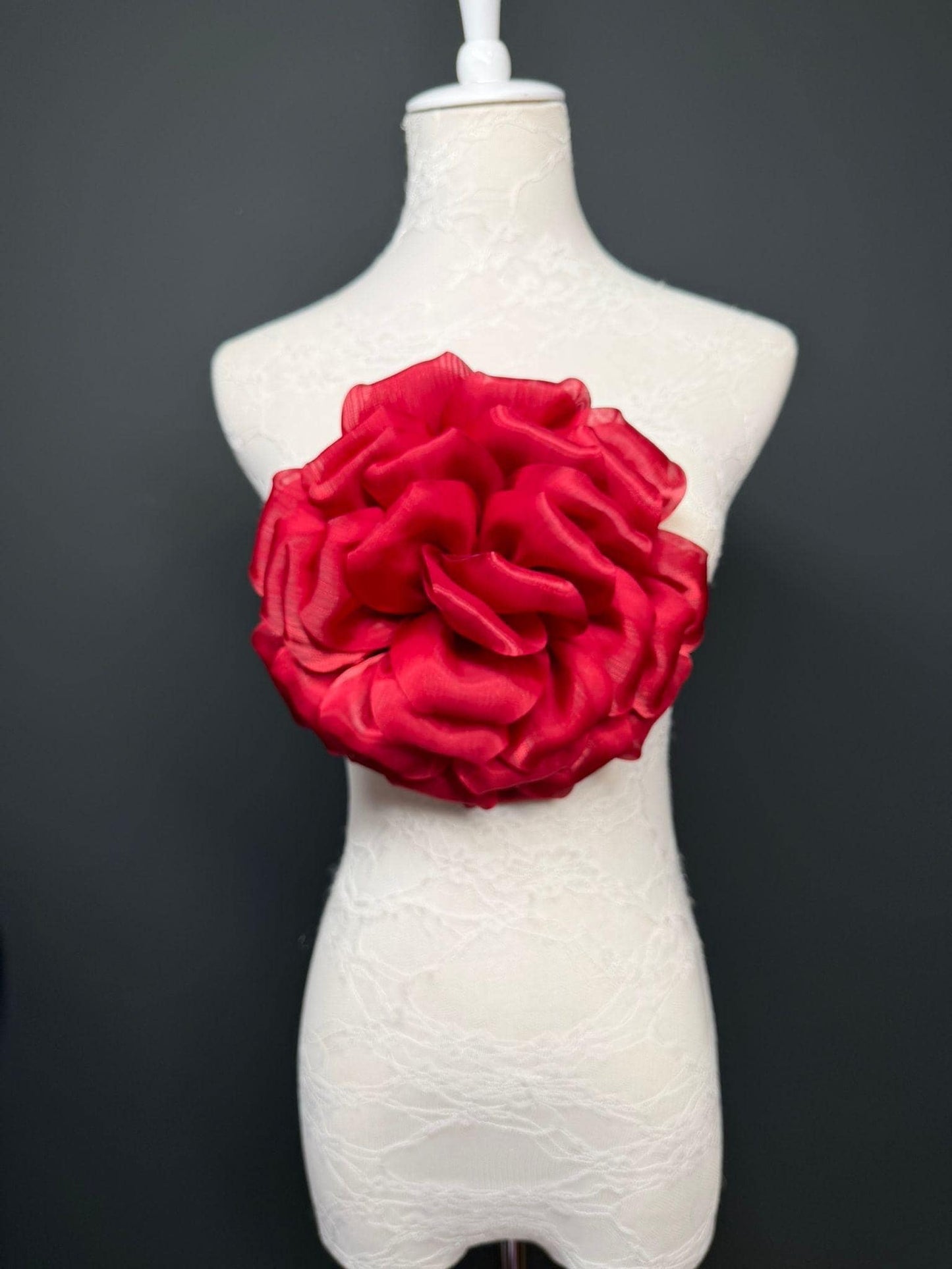 Oversized Large Corsage Flower, Red, 7 colours, 8.5” Wide, 21cm