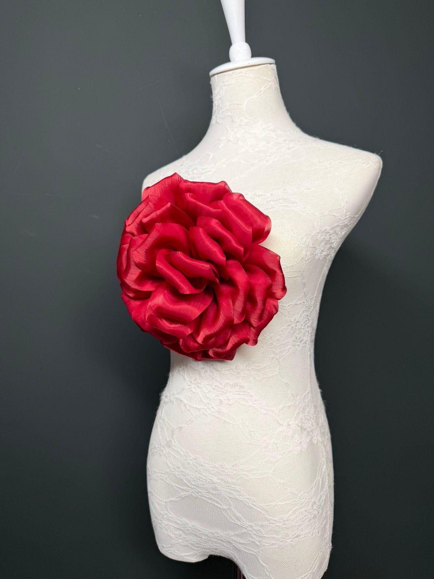 Oversized Large Corsage Flower, Red, 7 colours, 8.5” Wide, 21cm