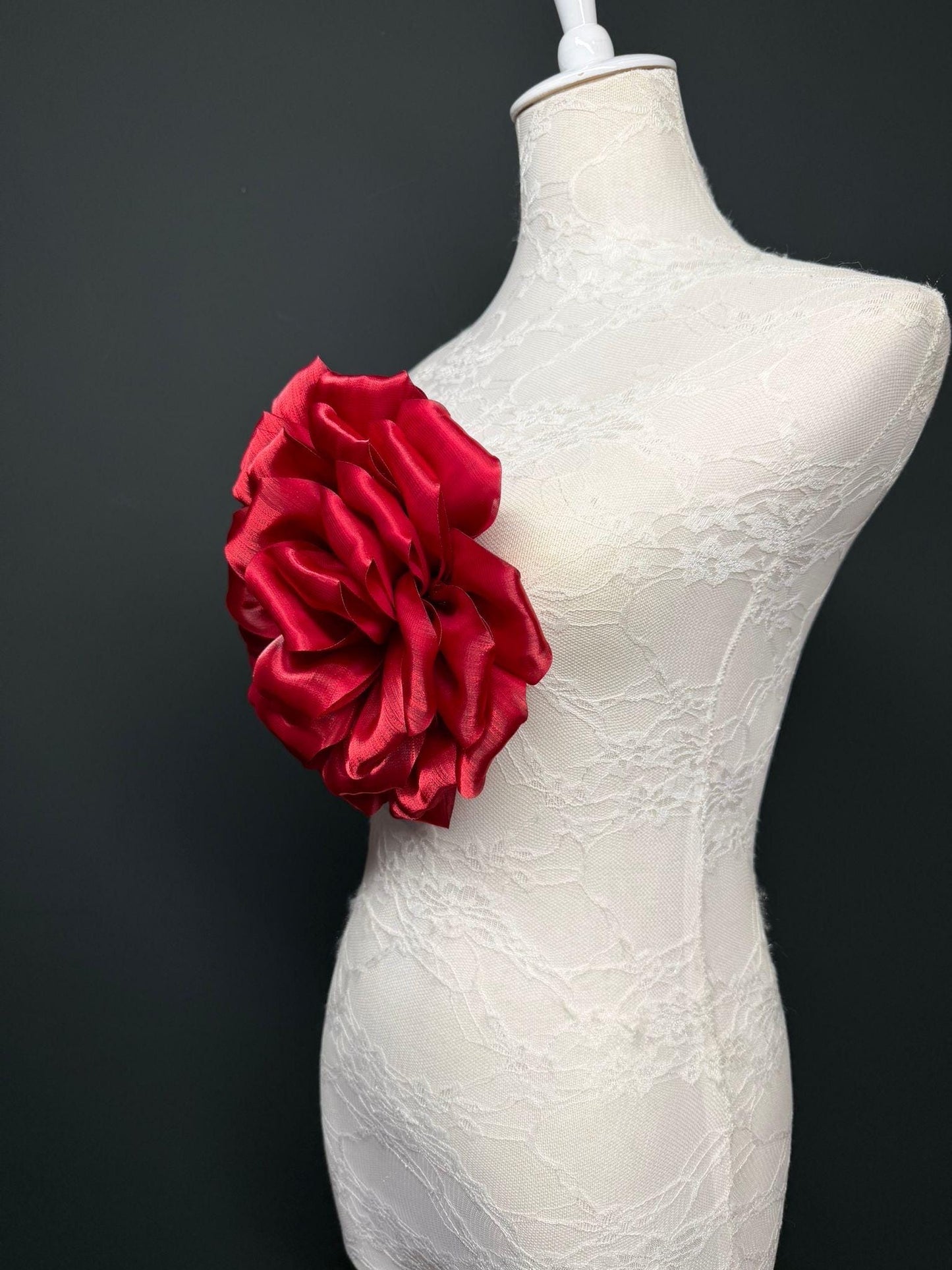 Oversized Large Corsage Flower, Red, 7 colours, 8.5” Wide, 21cm