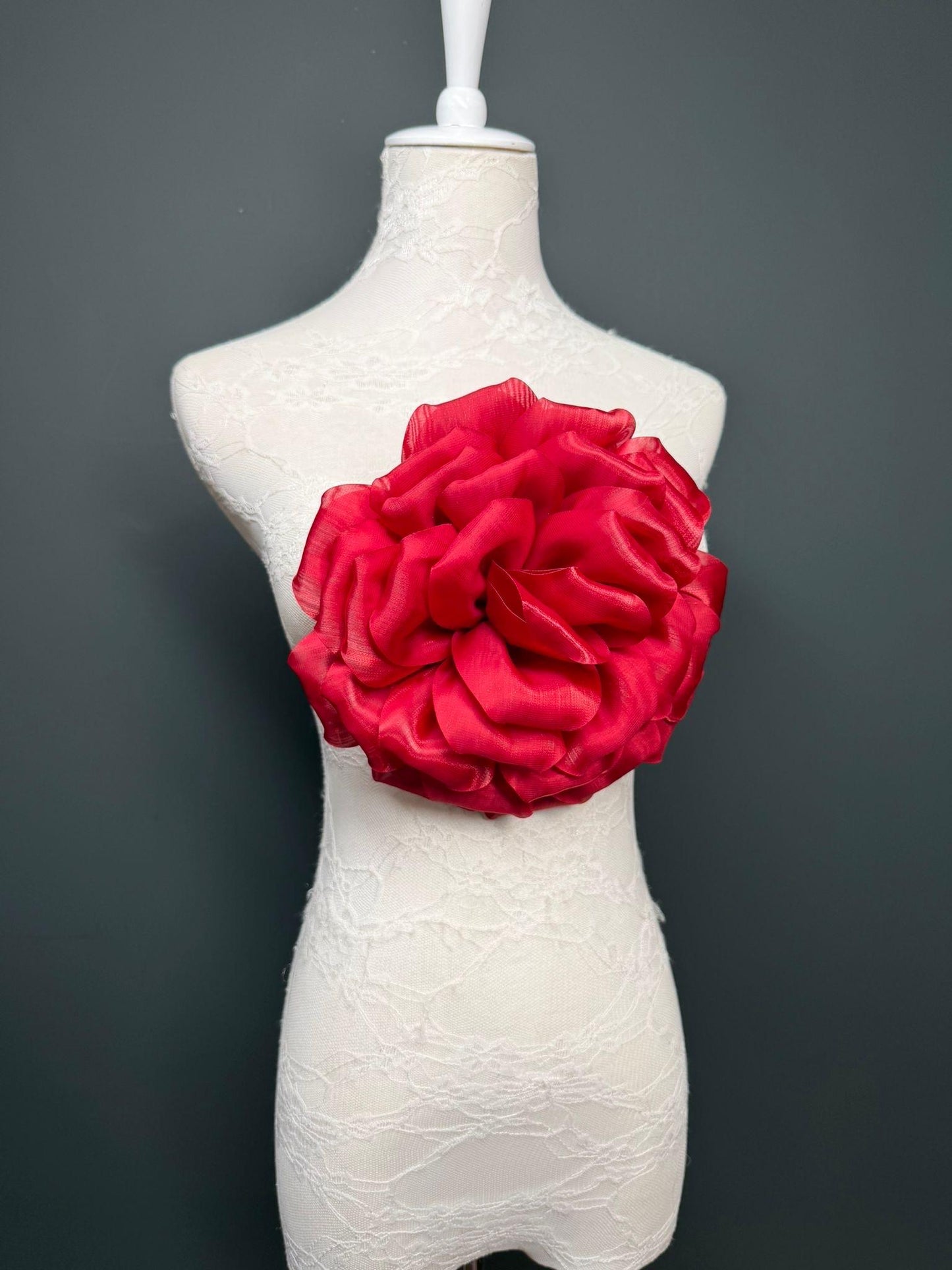 Oversized Large Corsage Flower, Red, 7 colours, 8.5” Wide, 21cm