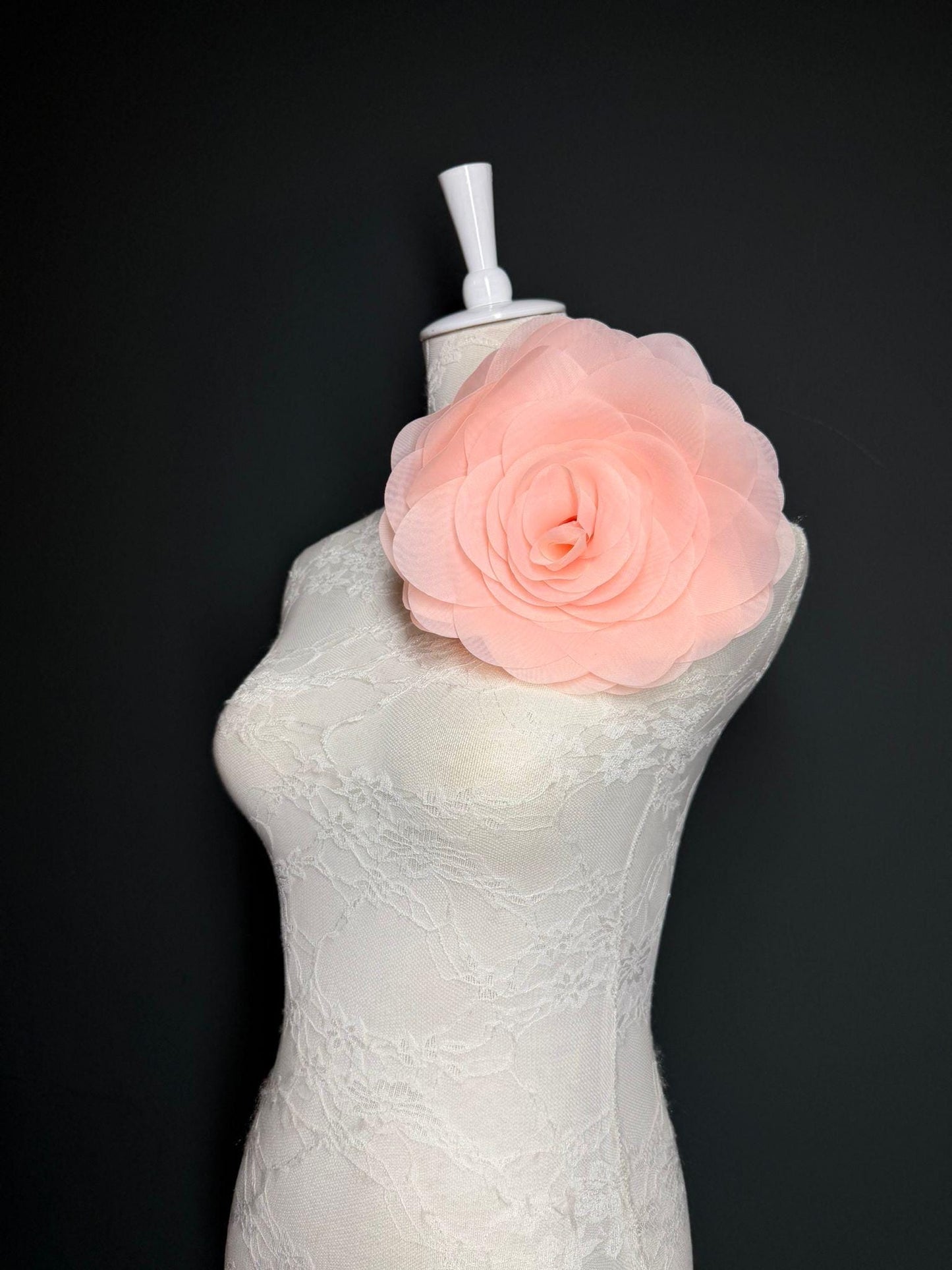 Large Corsage Flower, Blue, 5 colours, 8.5” Wide, 21cm