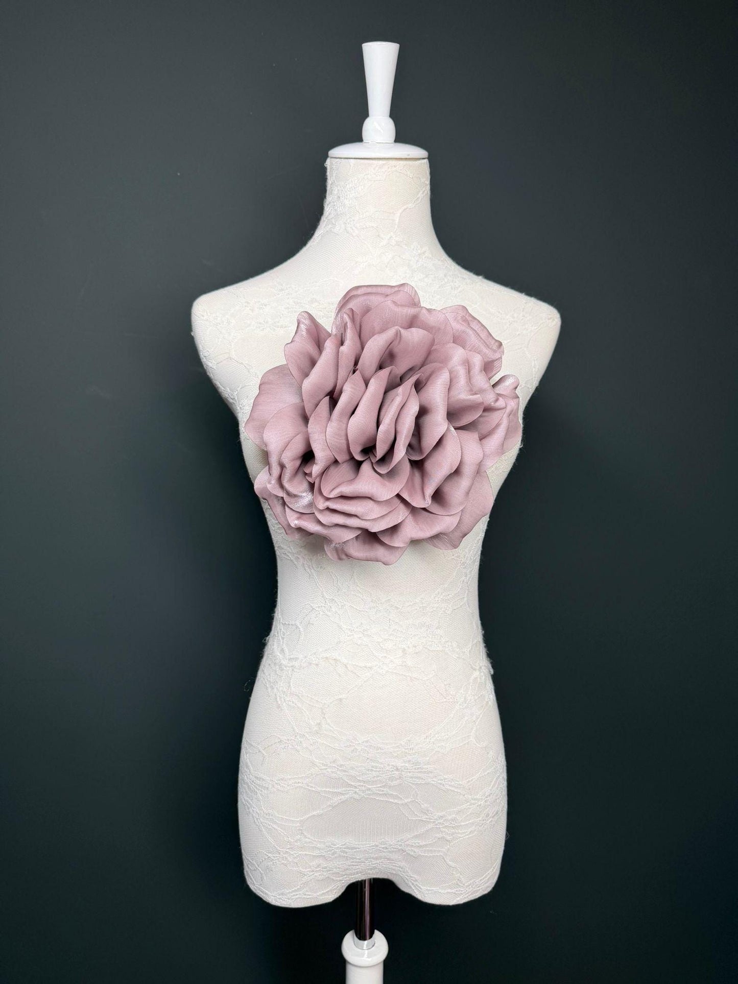 Oversized Large Corsage Flower, Mauve, 7 colours, 8.5” Wide, 21cm