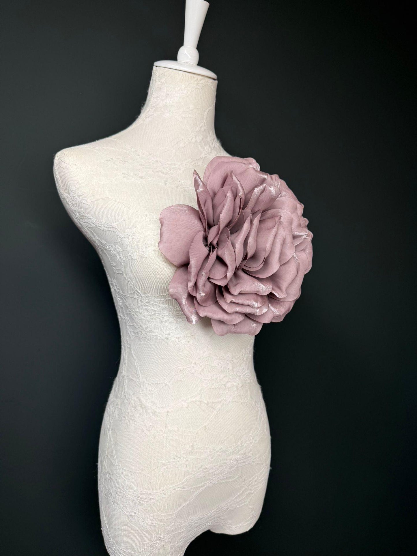 Oversized Large Corsage Flower, Mauve, 7 colours, 8.5” Wide, 21cm