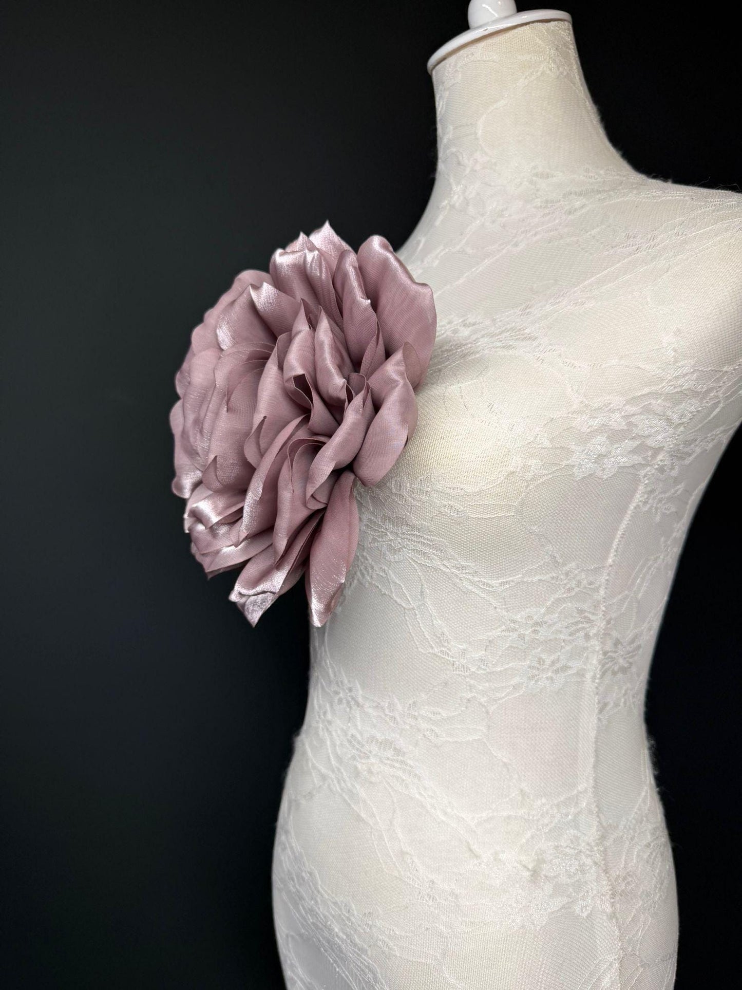 Oversized Large Corsage Flower, Mauve, 7 colours, 8.5” Wide, 21cm