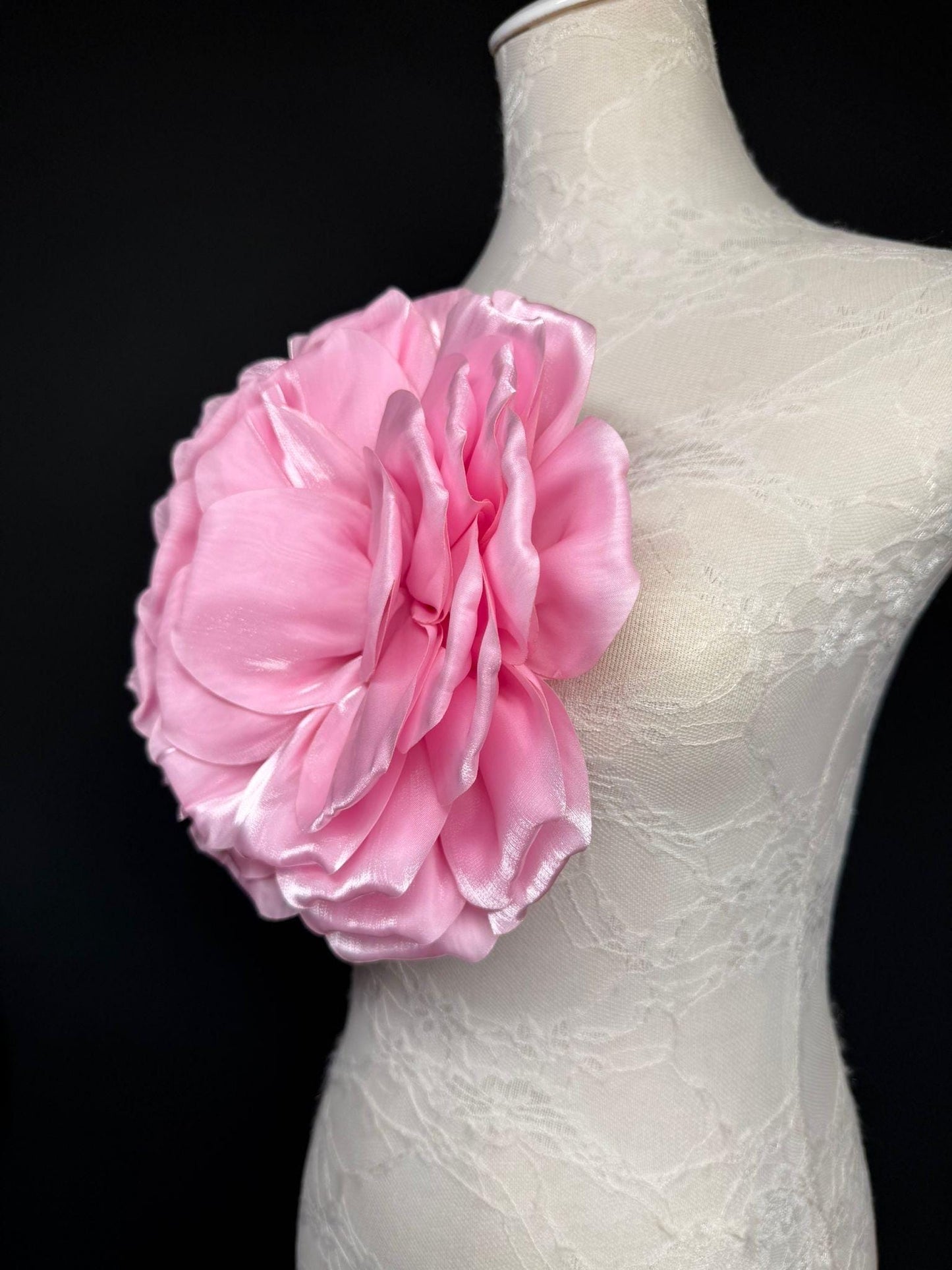 Oversized Large Corsage Flower, Pink, 7 colours, 8.5” Wide, 21cm