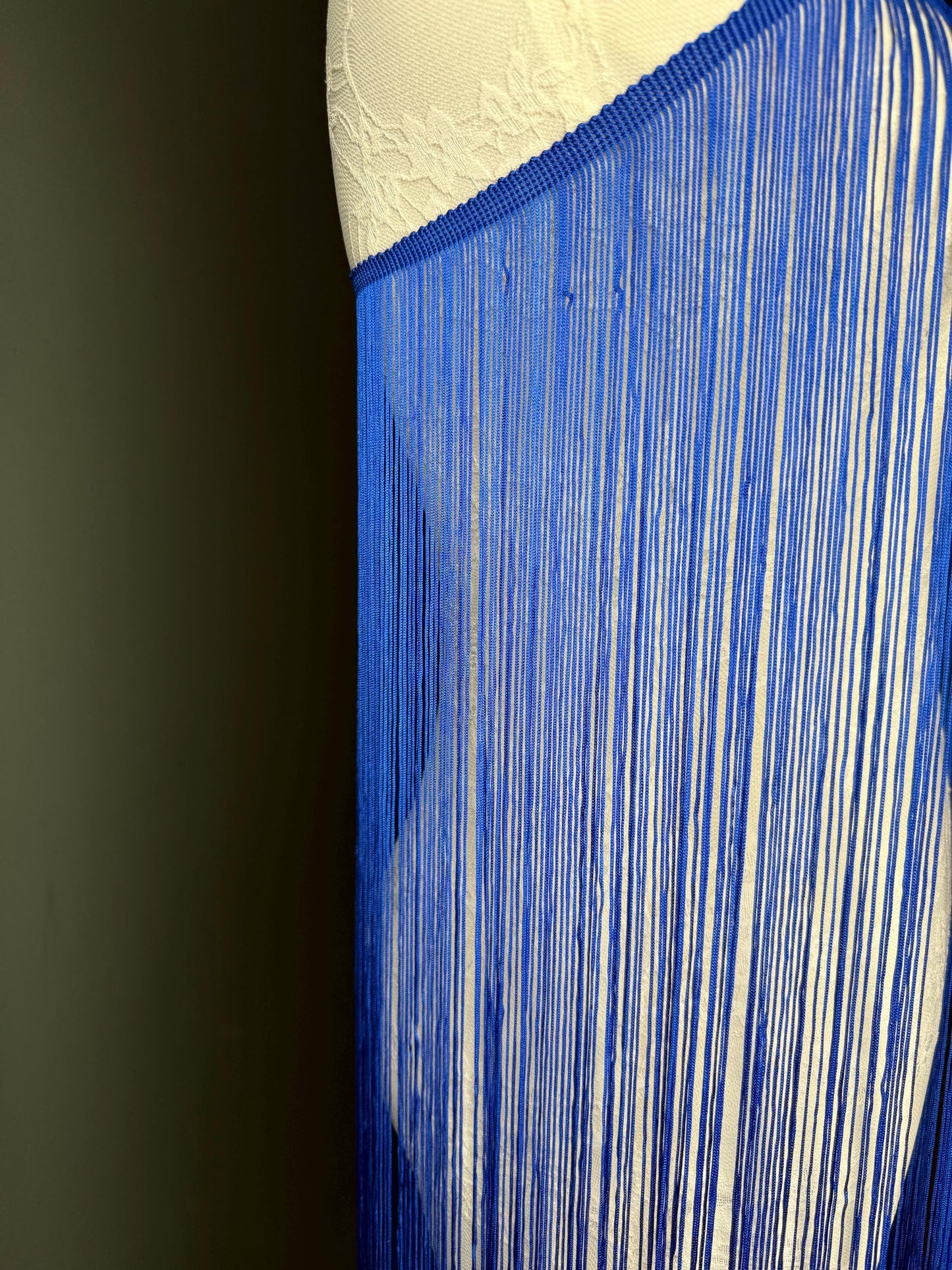 Royal Blue Dense Fringe Trim, 40" 100cm Drop, 27 Colour Options