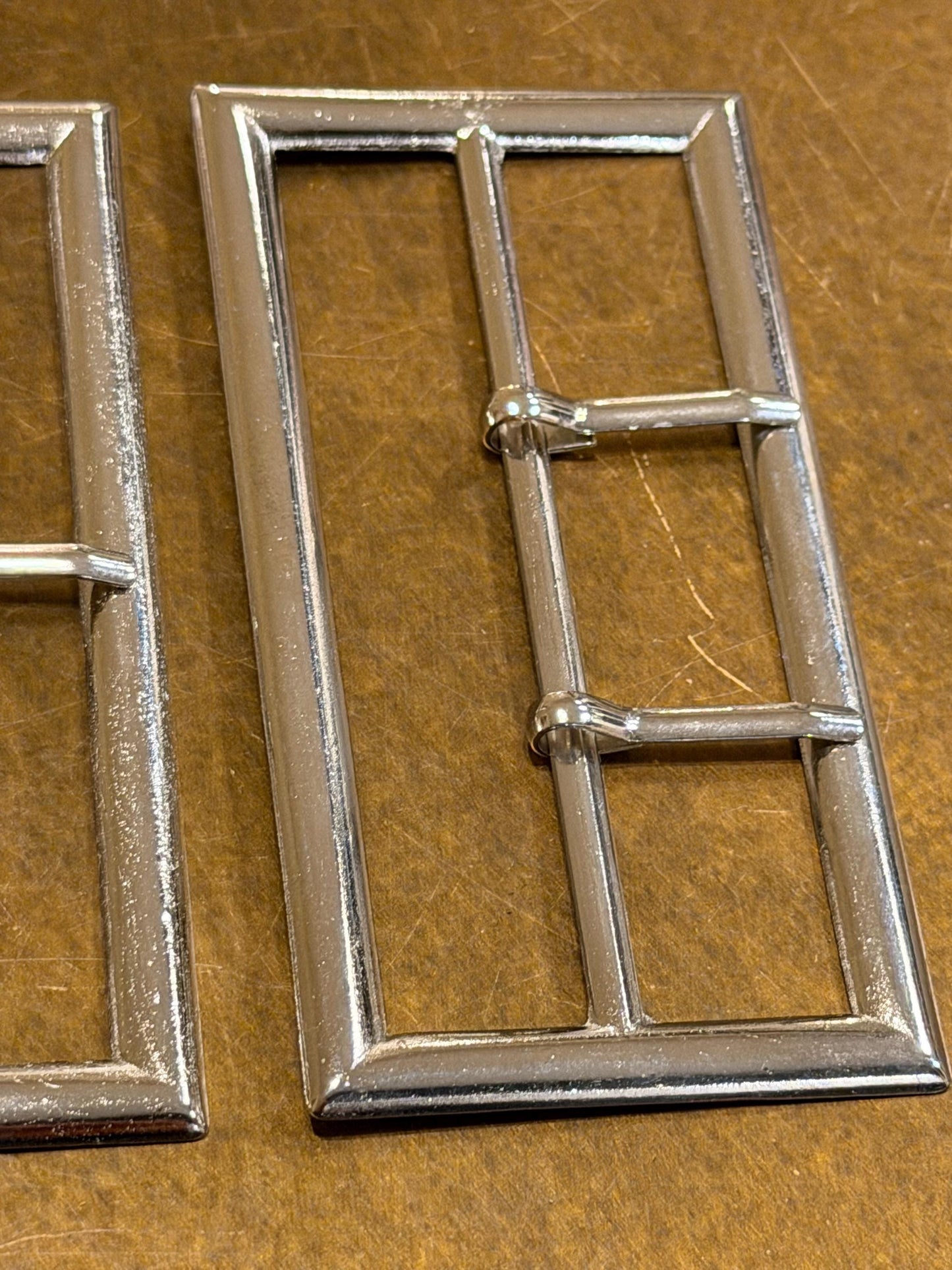 Buckle, Metal Silver Buckle, 8cm Middle Bar, 9cm x 4.5cm size, Slider, Belt Buckle, Prongs, Costumes, Couture, Elegant, Fashion
