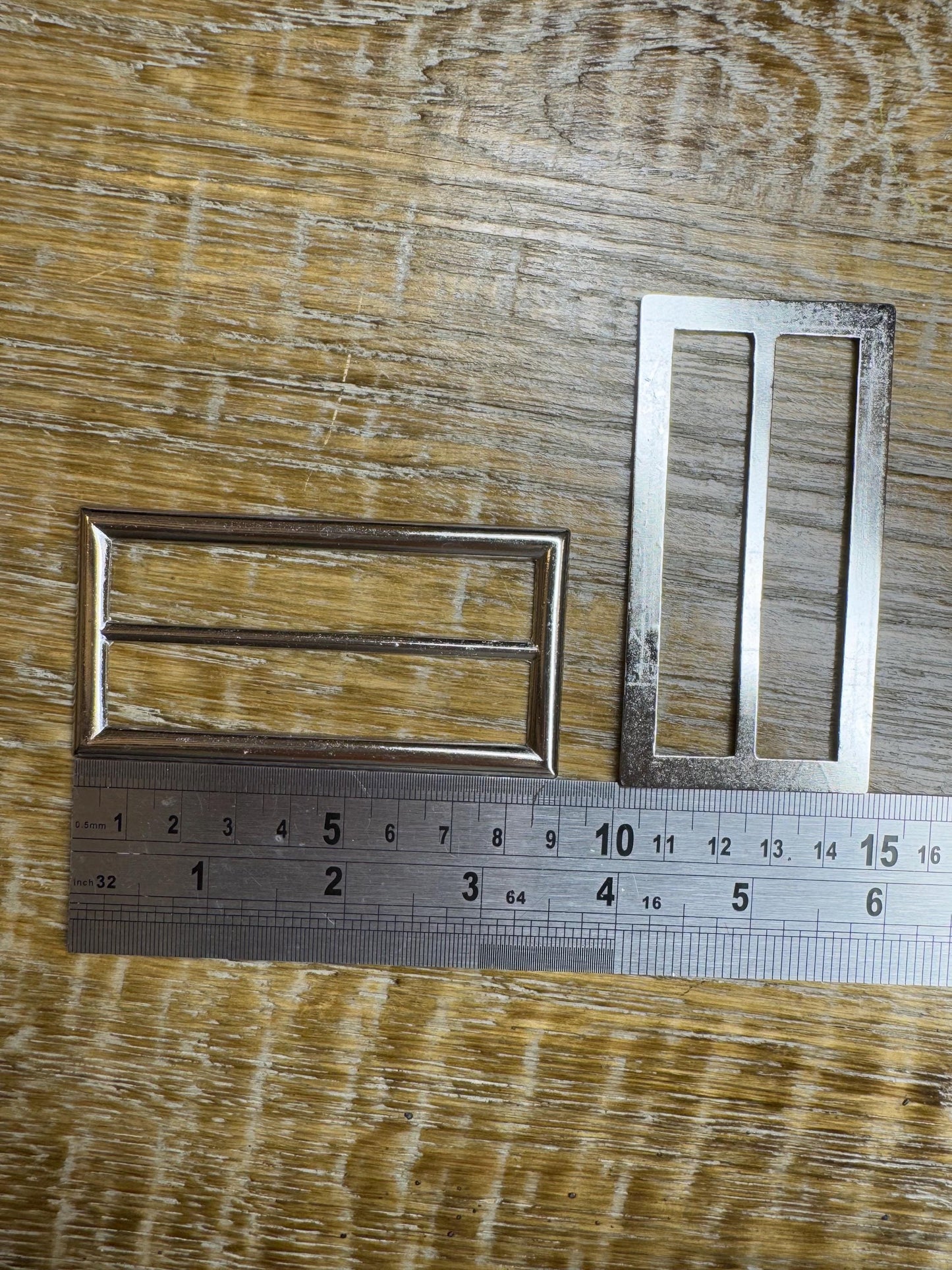 Buckle, Metal Silver Buckle, 8cm Middle Bar, 9cm x 4.5cm size, Slider, Belt Buckle, Prongs, Costumes, Couture, Elegant, Fashion