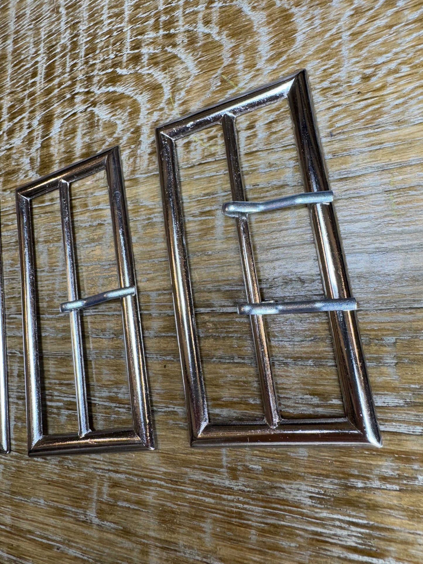 Buckle, Metal Silver Buckle, 8cm Middle Bar, 9cm x 4.5cm size, Slider, Belt Buckle, Prongs, Costumes, Couture, Elegant, Fashion