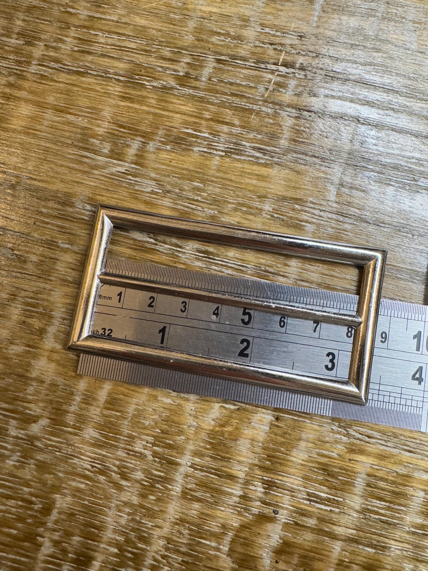 Buckle, Metal Silver Buckle, 8cm Middle Bar, 9cm x 4.5cm size, Slider, Belt Buckle, Prongs, Costumes, Couture, Elegant, Fashion