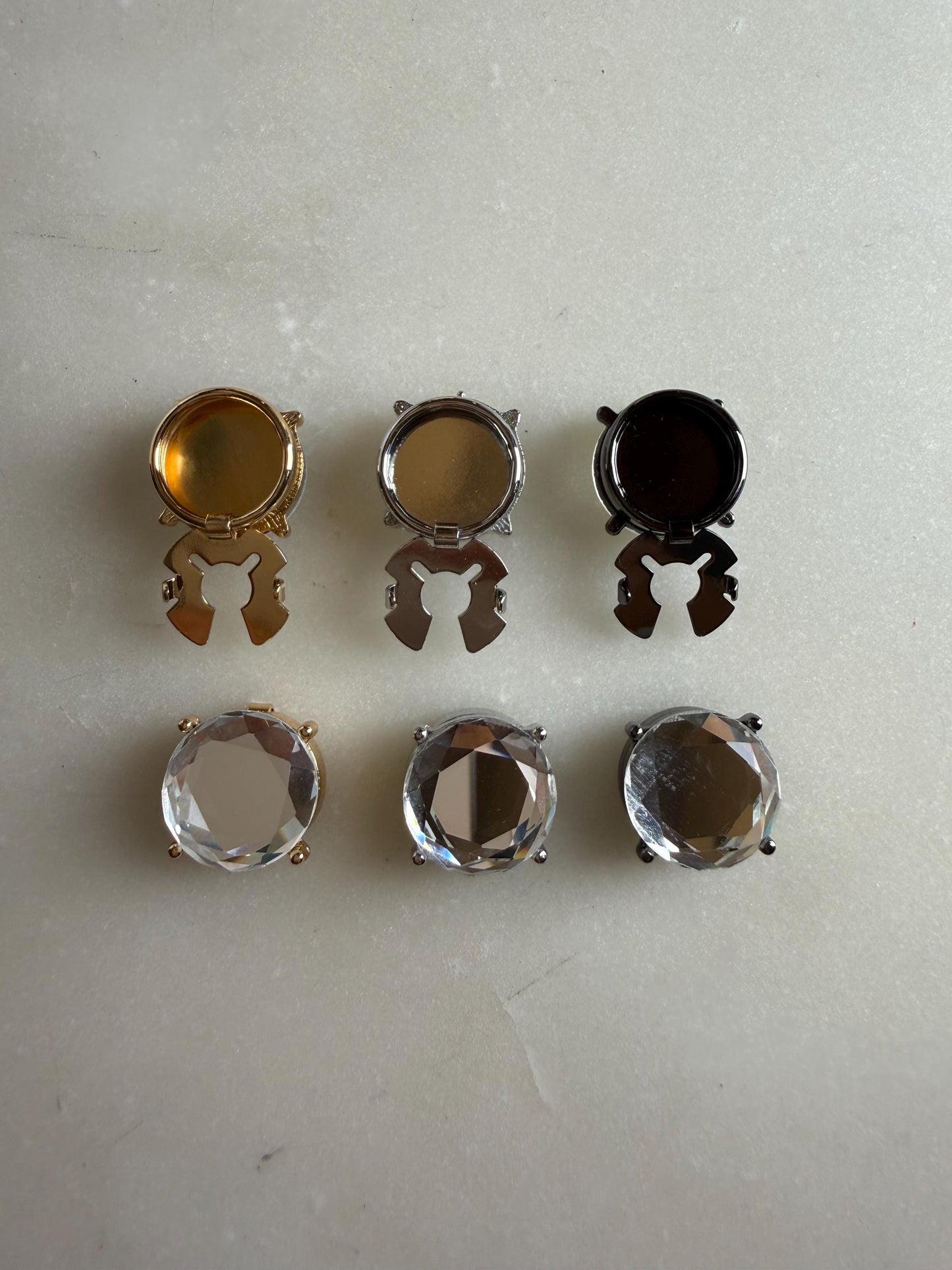 Jewel Button Covers for Shirts (Fits up to 18L), Bridal & Wedding Shirt Accessories
