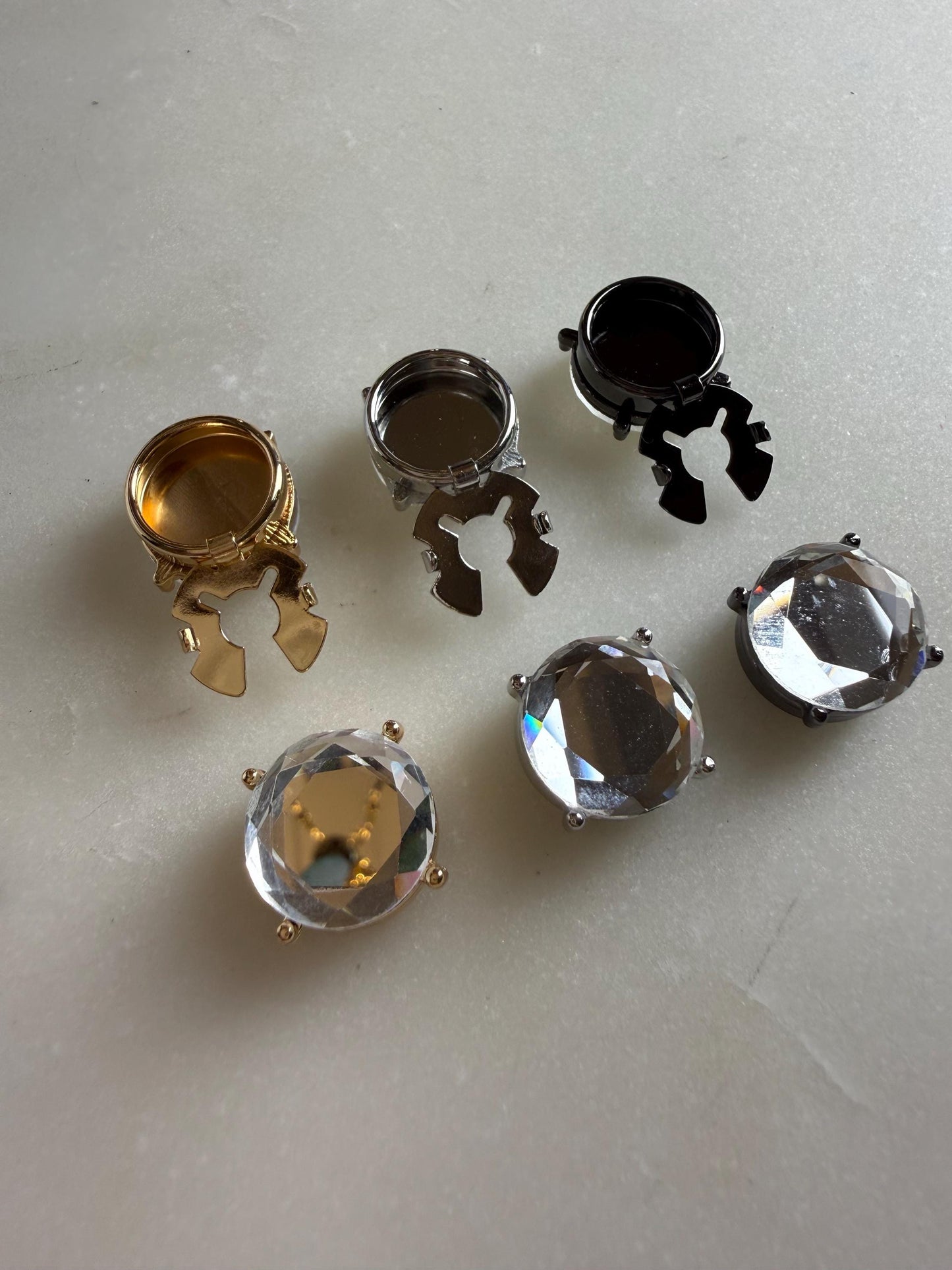 Jewel Button Covers for Shirts (Fits up to 18L), Bridal & Wedding Shirt Accessories