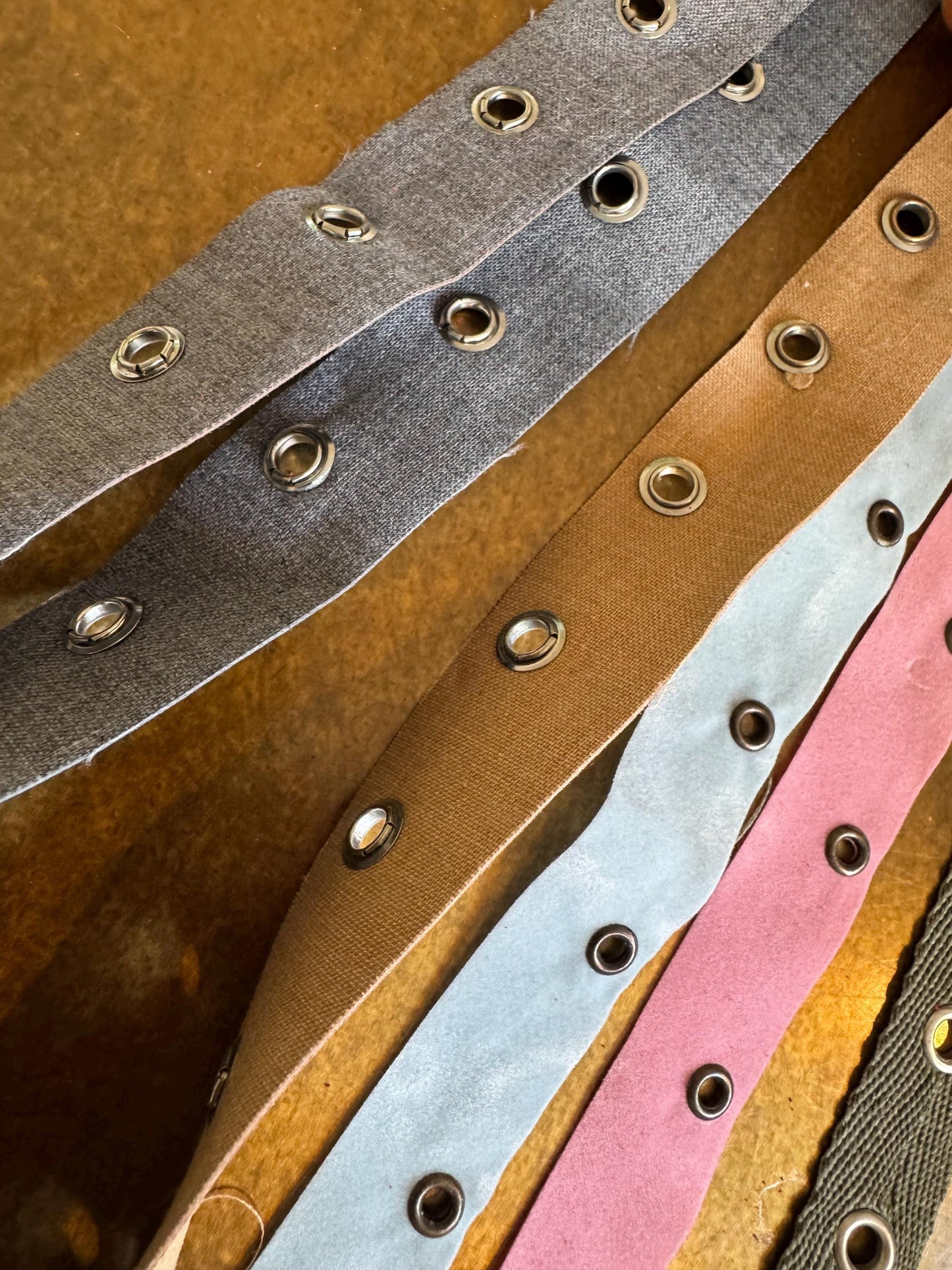 Cotton Herringbone Eyelet Tape, 20-25mm Width