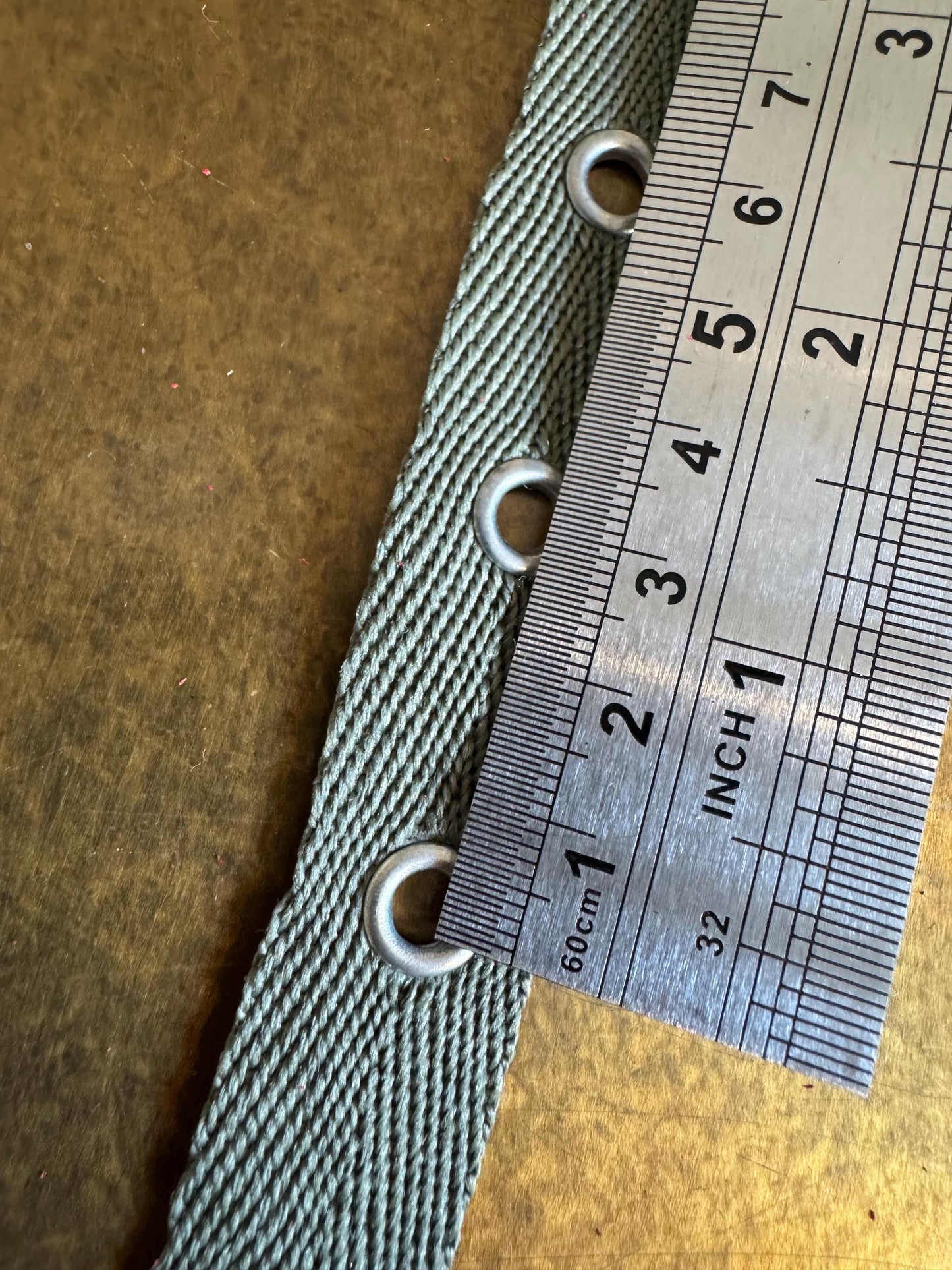 Cotton Herringbone Eyelet Tape, 20-25mm Width