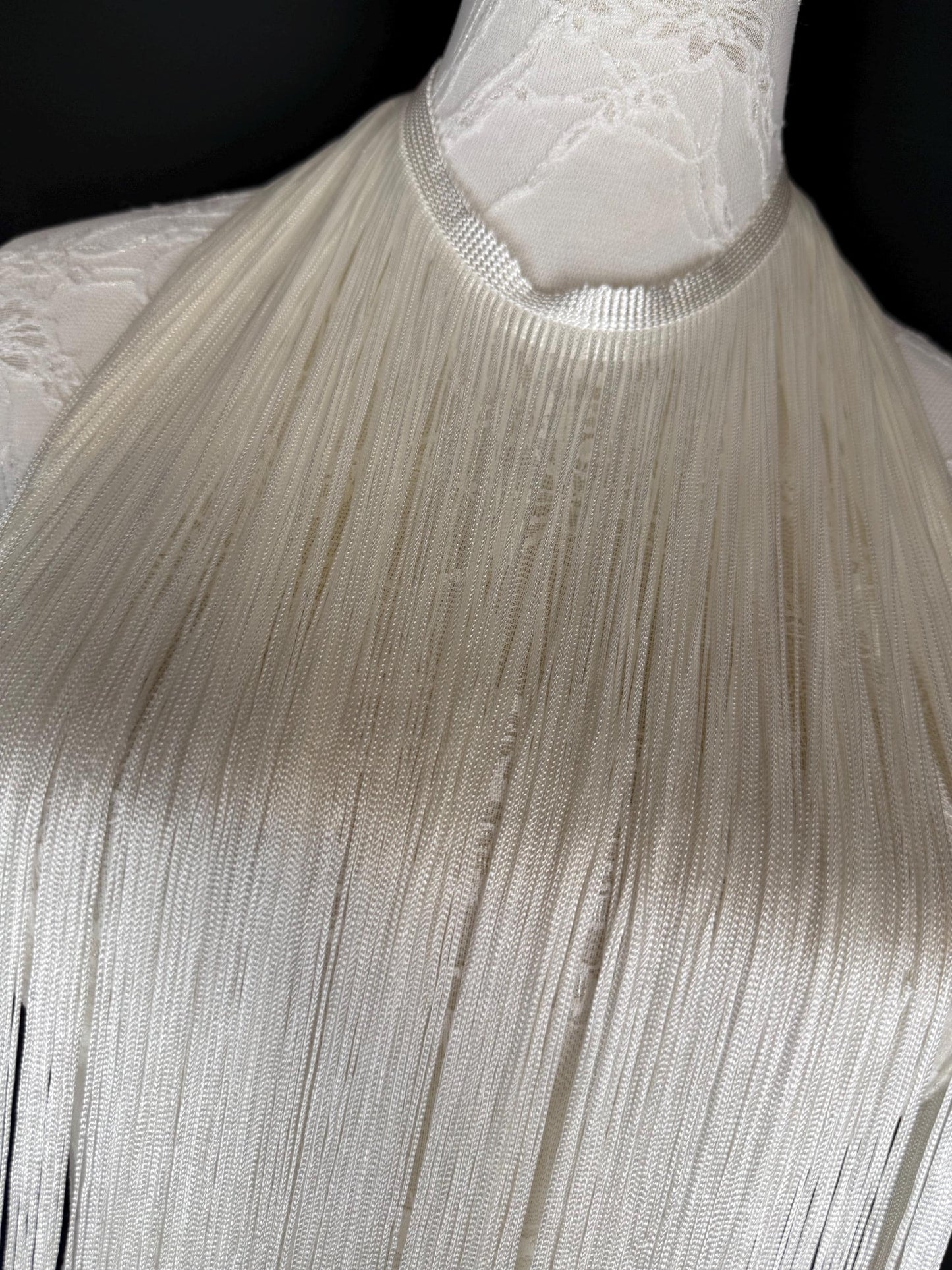 67" Dense Fringe Trim Ivory, 4 Colour Options