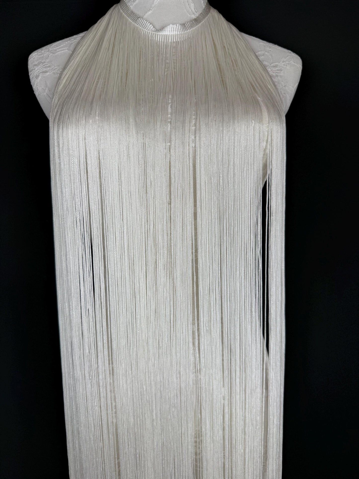 67" Dense Fringe Trim Ivory, 4 Colour Options