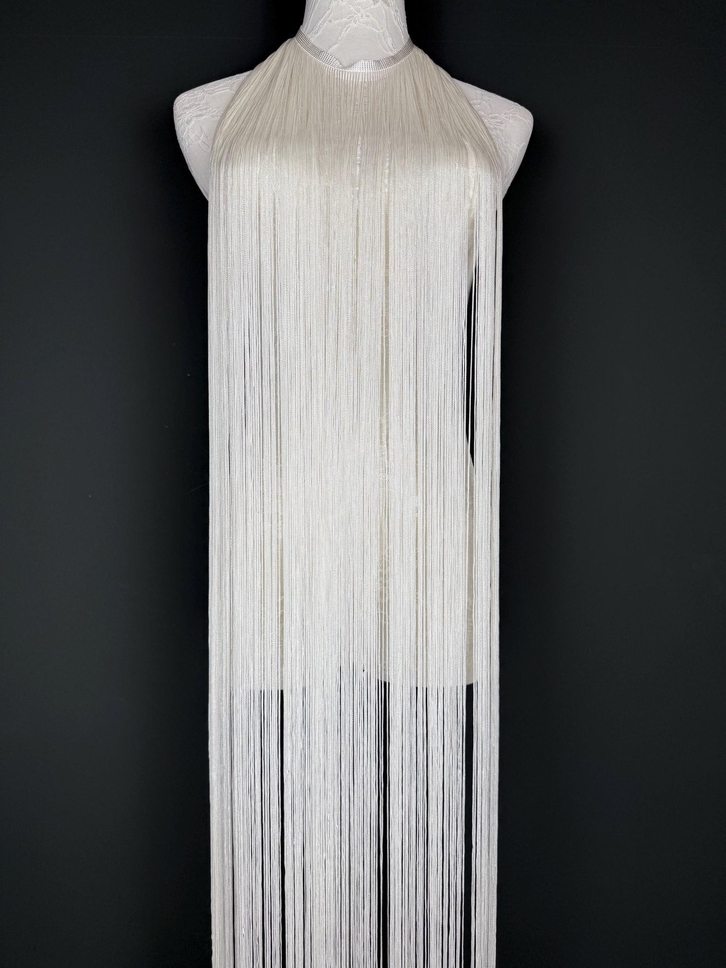 67" Dense Fringe Trim Ivory, 4 Colour Options