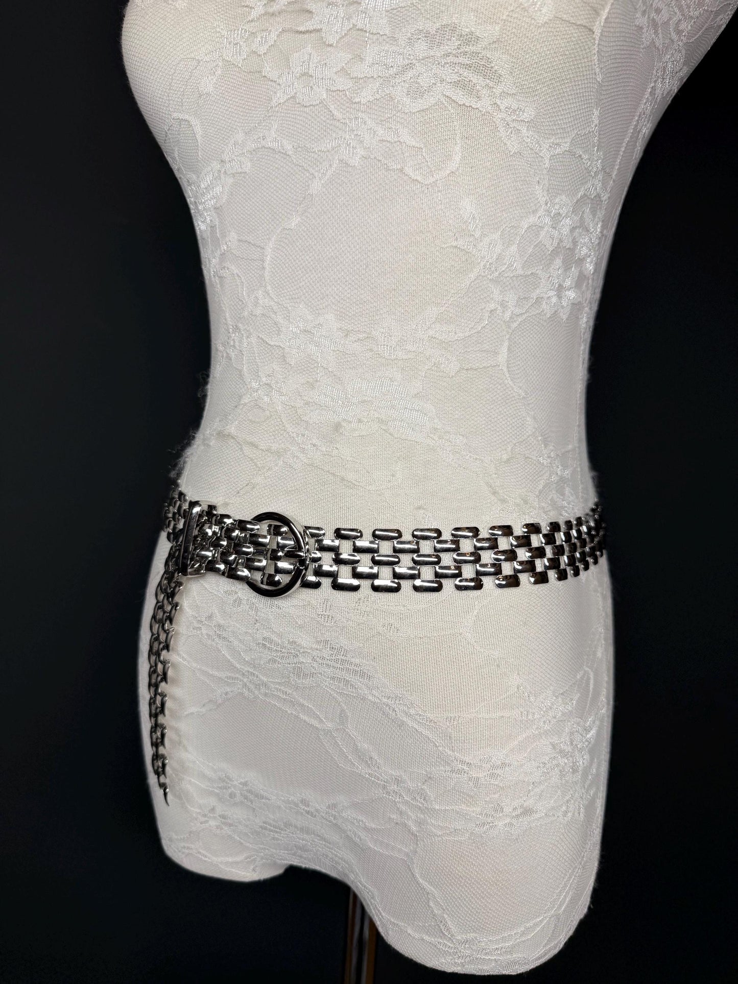 X-long Ring Belt, Metal Ring Belt, Teen Sizes, Size 18”-60”, Fan Design, Fan Collection, Gold, Silver Metal belt, Fashion Accessory