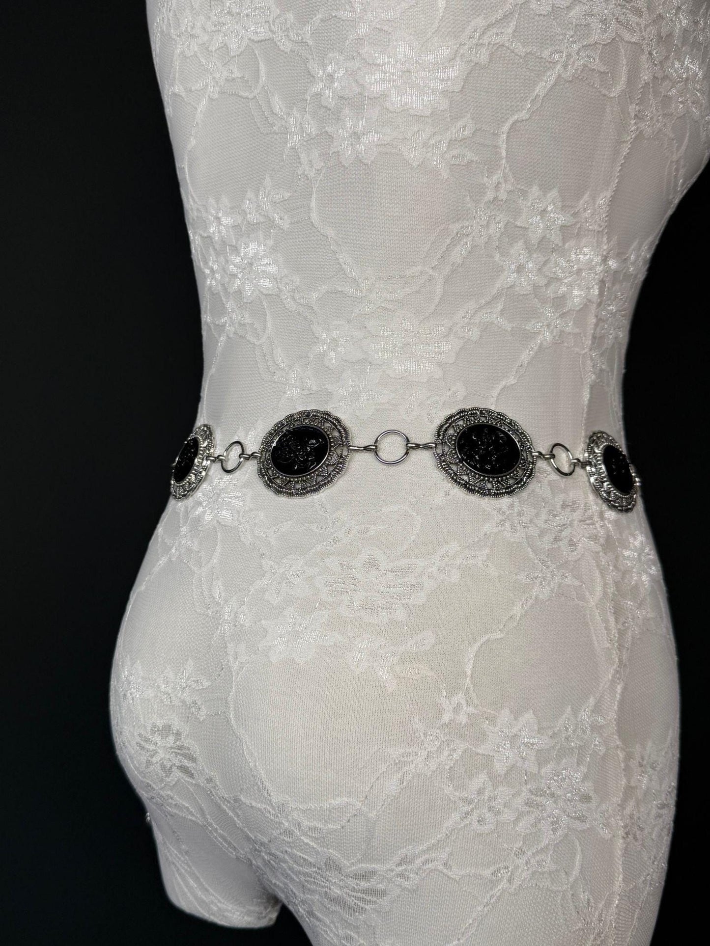 X-long Disc Belt, Silver, Metal Disc Belt, Teen Sizes, Size 18”-60”, FAN Design, FAN Collection, Fashion Accessory, Gift, Red, Black, Blue