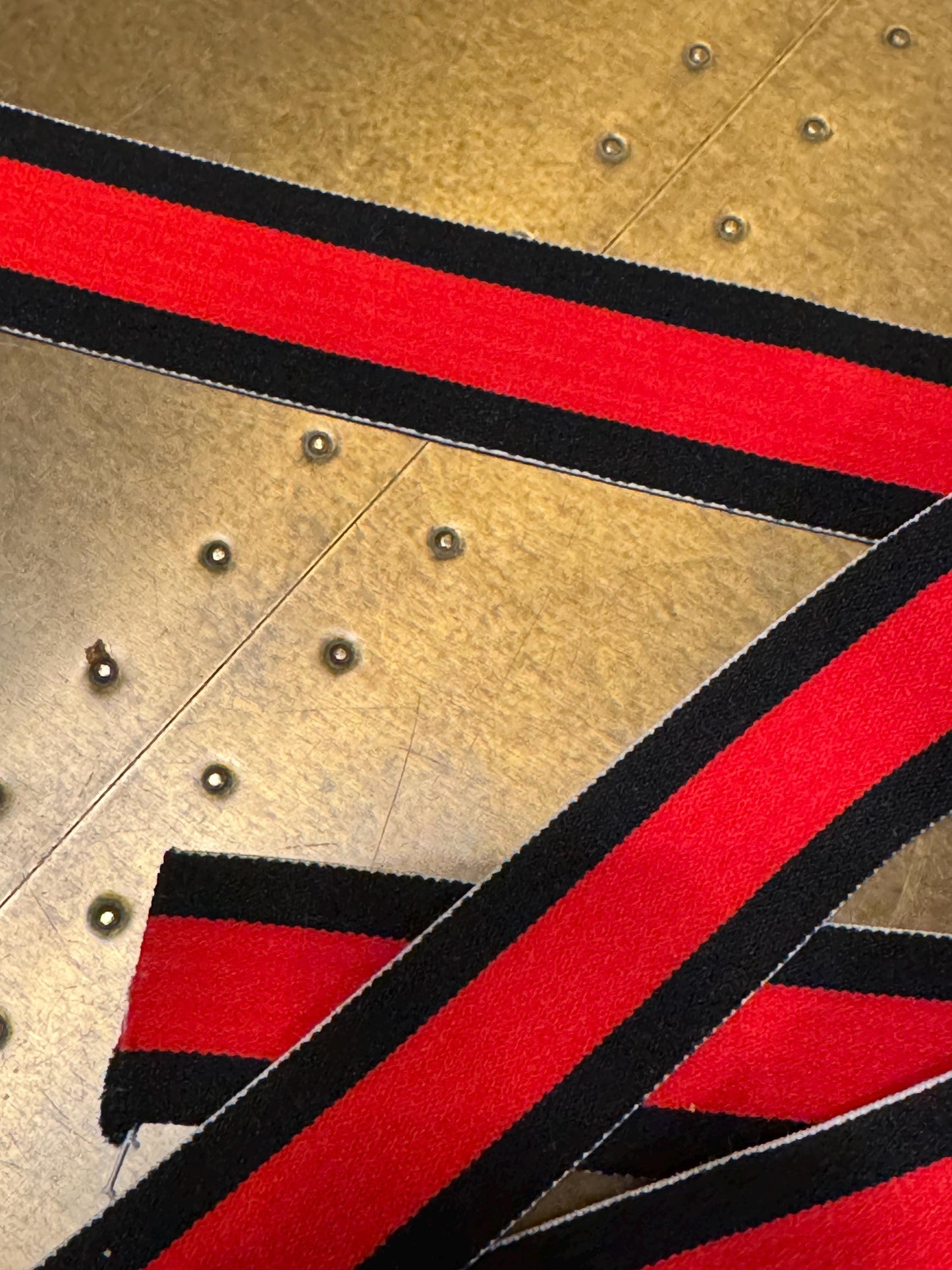 3cm Wide Elasticated Stripe, Black Red Black Elastic Band, Stripe Elastics, Belts, Bands, Waistband, Crafts, Woven, High Quality