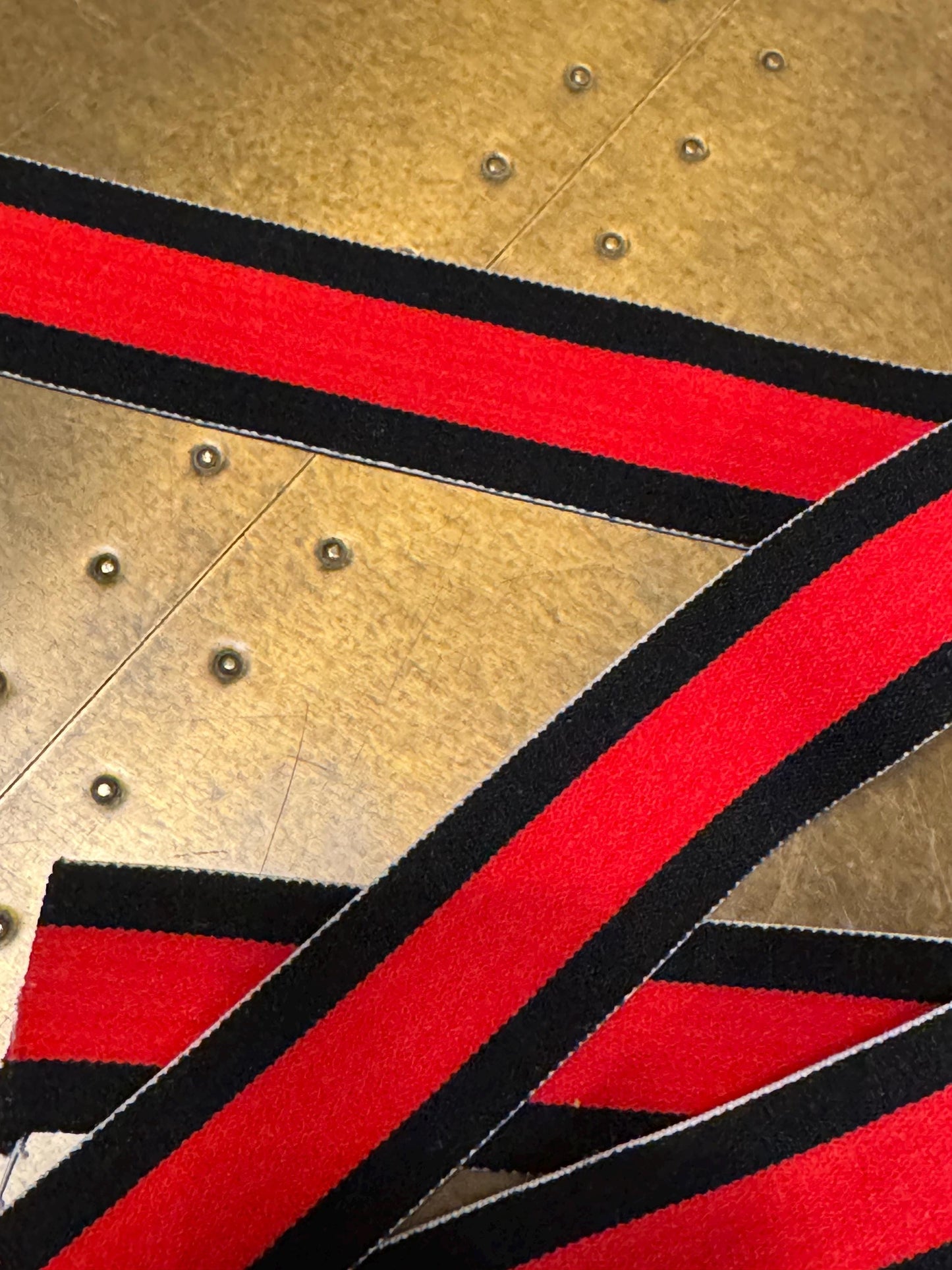 3cm Wide Elasticated Stripe, Black Red Black Elastic Band, Stripe Elastics, Belts, Bands, Waistband, Crafts, Woven, High Quality