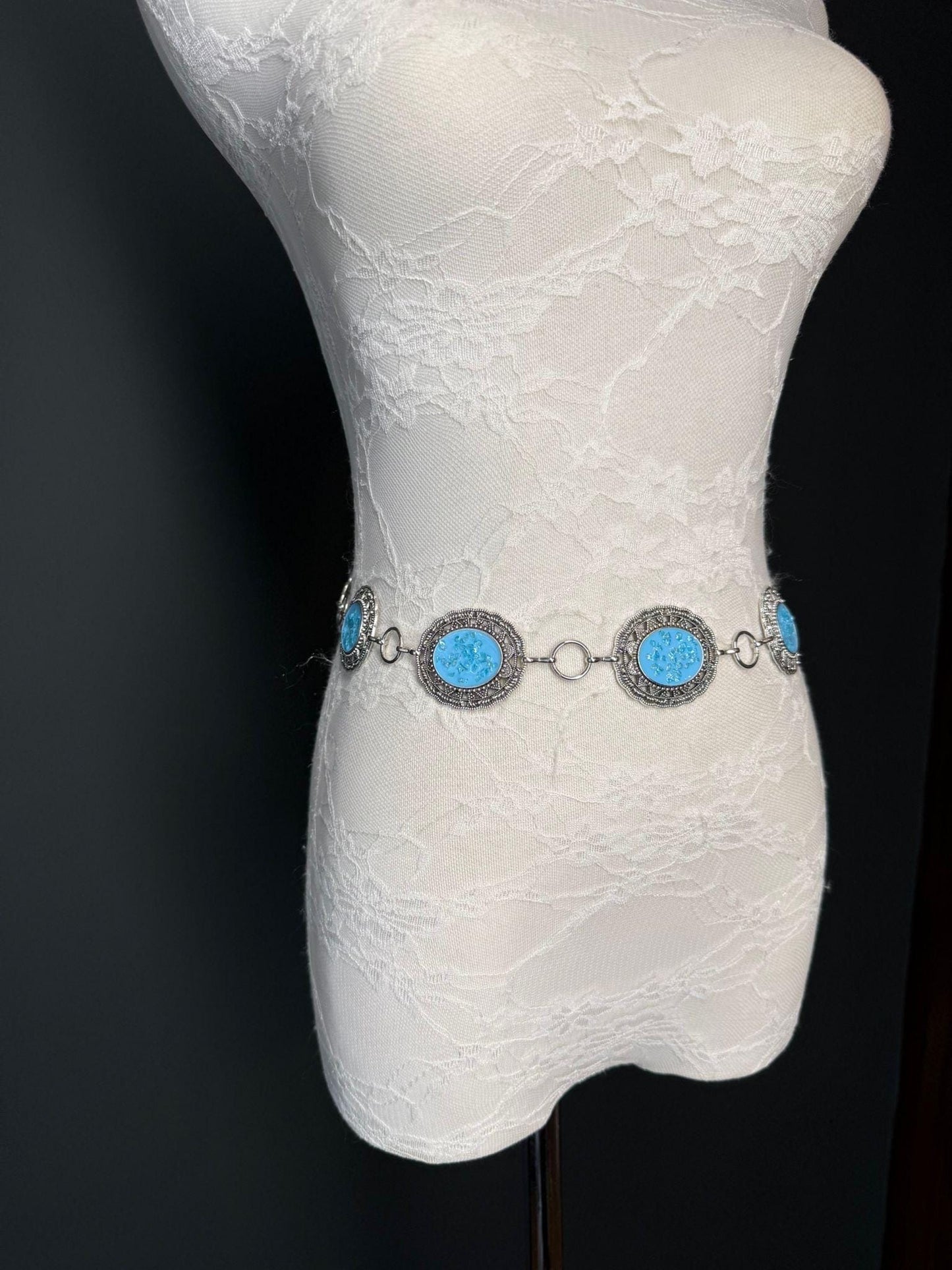 X-long Disc Belt, Silver, Metal Disc Belt, Teen Sizes, Size 18”-60”, FAN Design, FAN Collection, Fashion Accessory, Gift, Red, Black, Blue