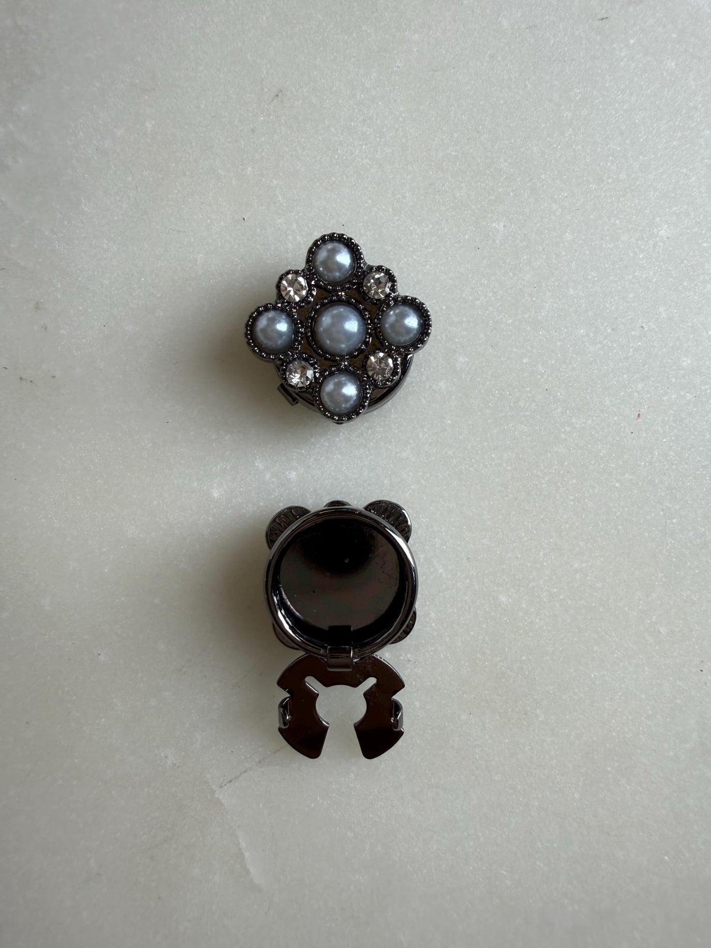 Pearl and Jewel Button Covers for Shirts (Fits up to 18L), Bridal & Wedding Shirt Accessories