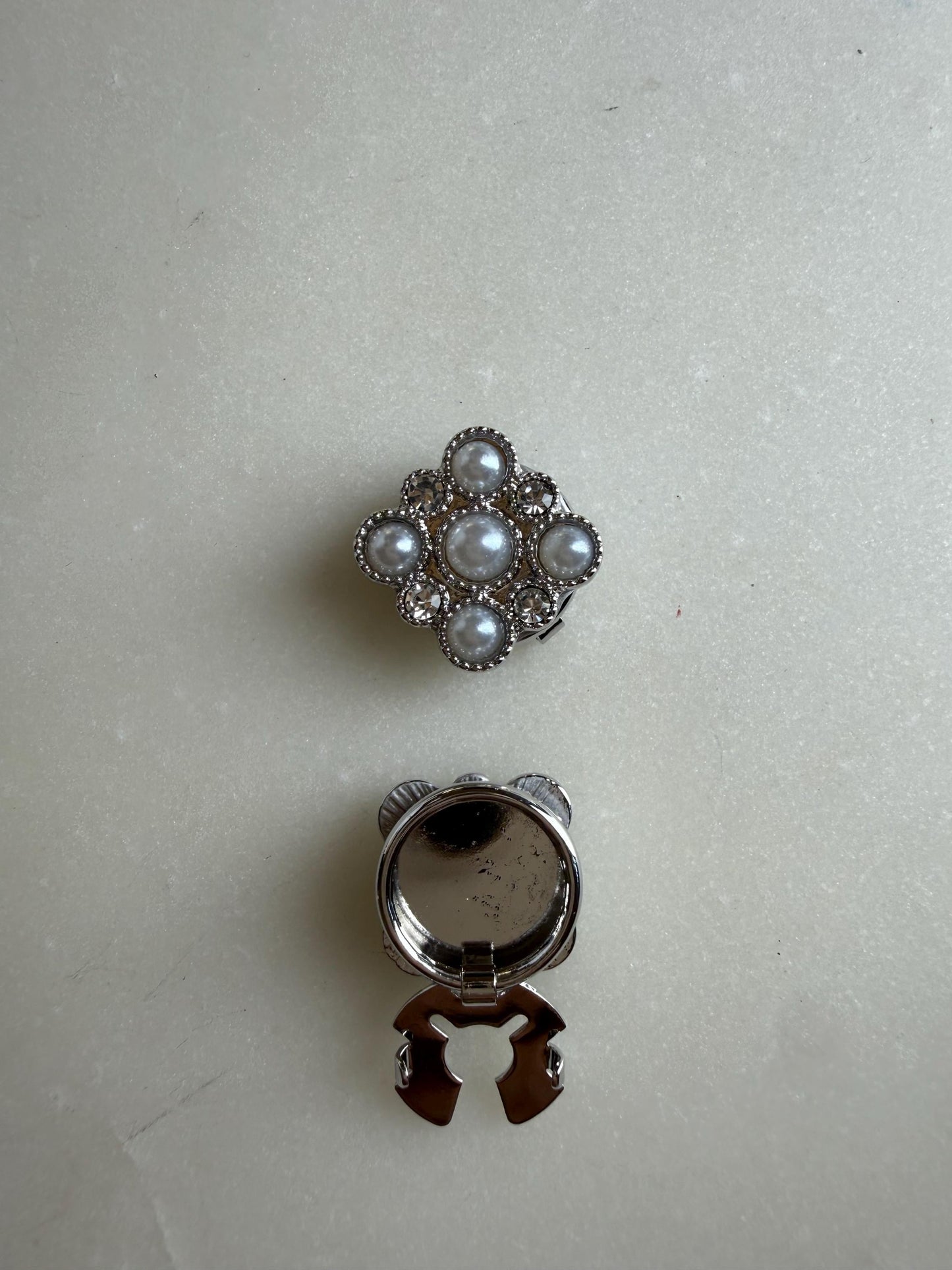 Pearl and Jewel Button Covers for Shirts (Fits up to 18L), Bridal & Wedding Shirt Accessories