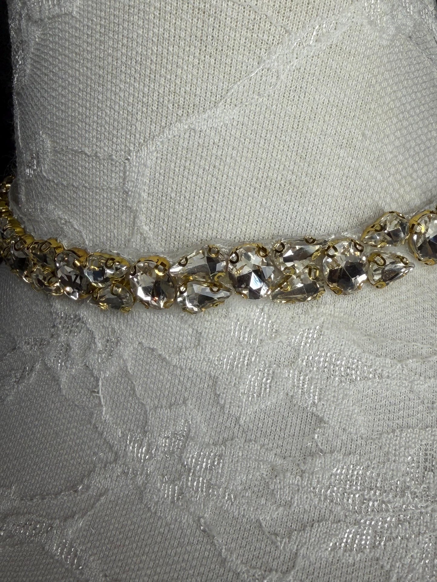 Jewel Choker: Handmade Elegant Bridal Necklace, Diamante, Jewels, Silver, Gold, Gift