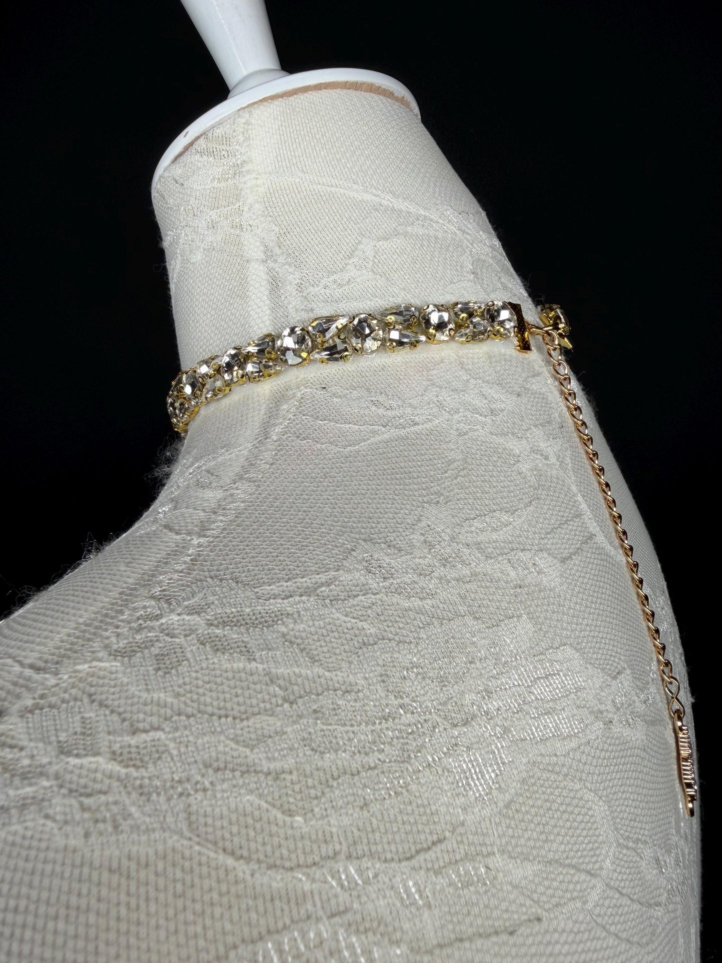 Jewel Choker: Handmade Elegant Bridal Necklace, Diamante, Jewels, Silver, Gold, Gift