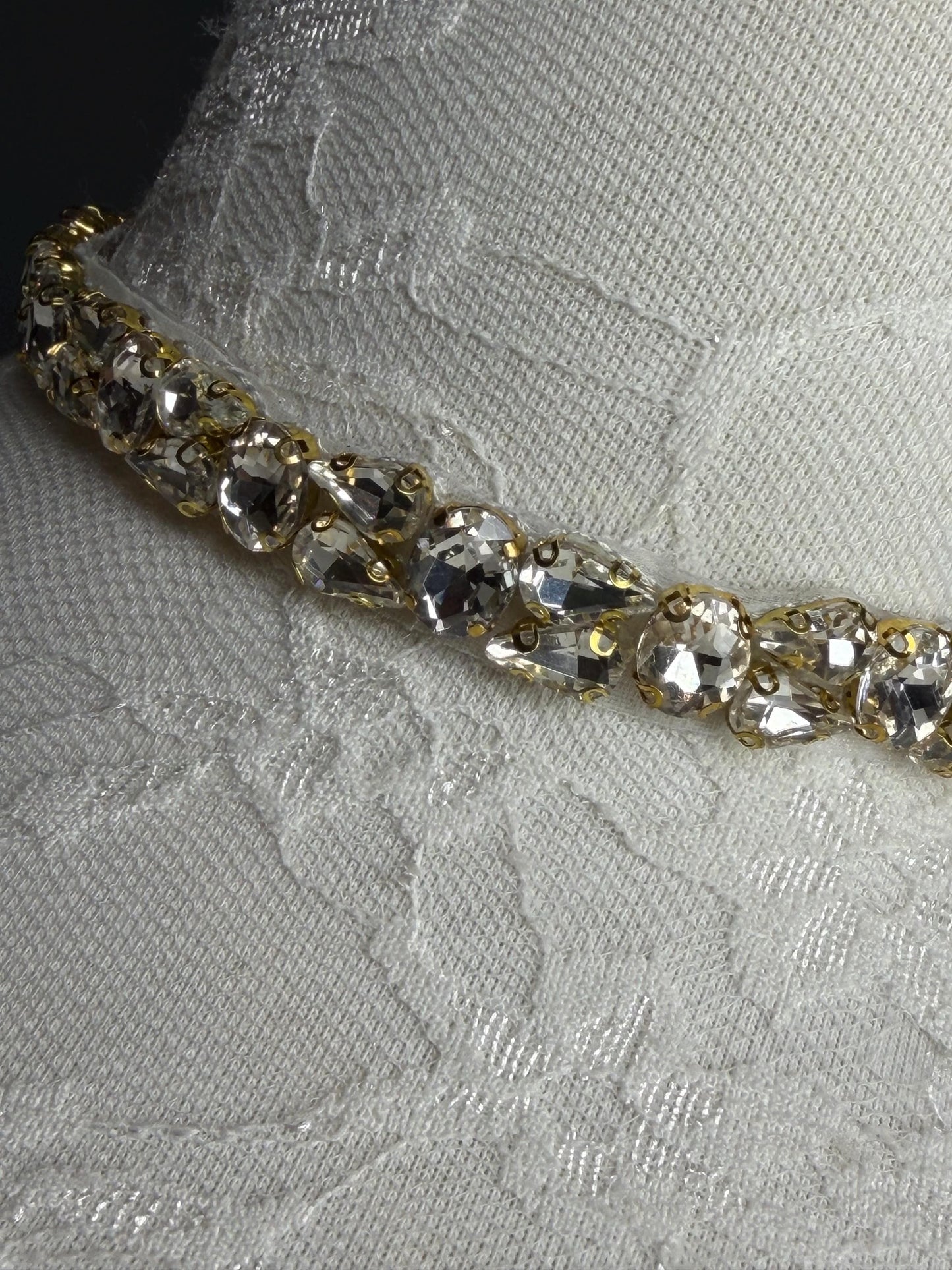 Jewel Choker: Handmade Elegant Bridal Necklace, Diamante, Jewels, Silver, Gold, Gift
