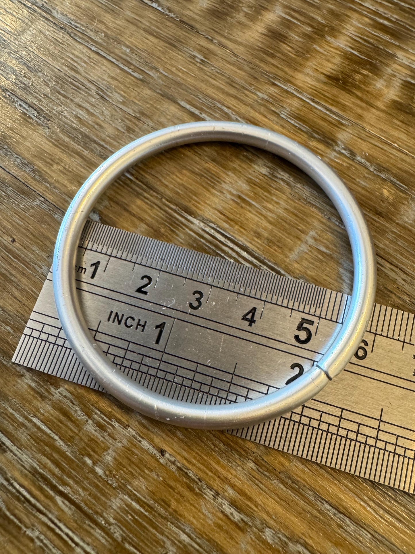 Aluminium Split Rings: Opening Metal Rings (5.8cm)