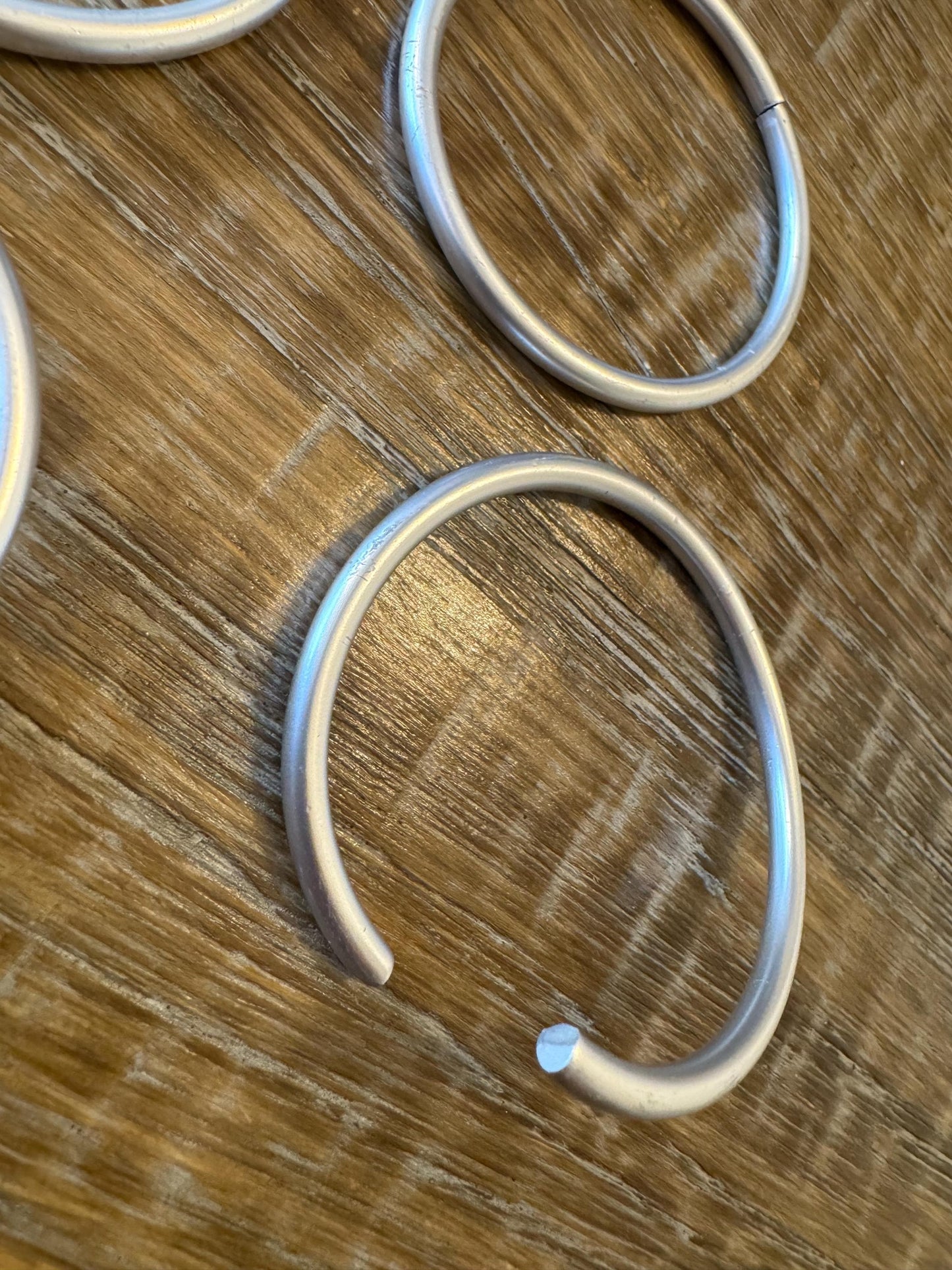 Aluminium Split Rings: Opening Metal Rings (5.8cm)