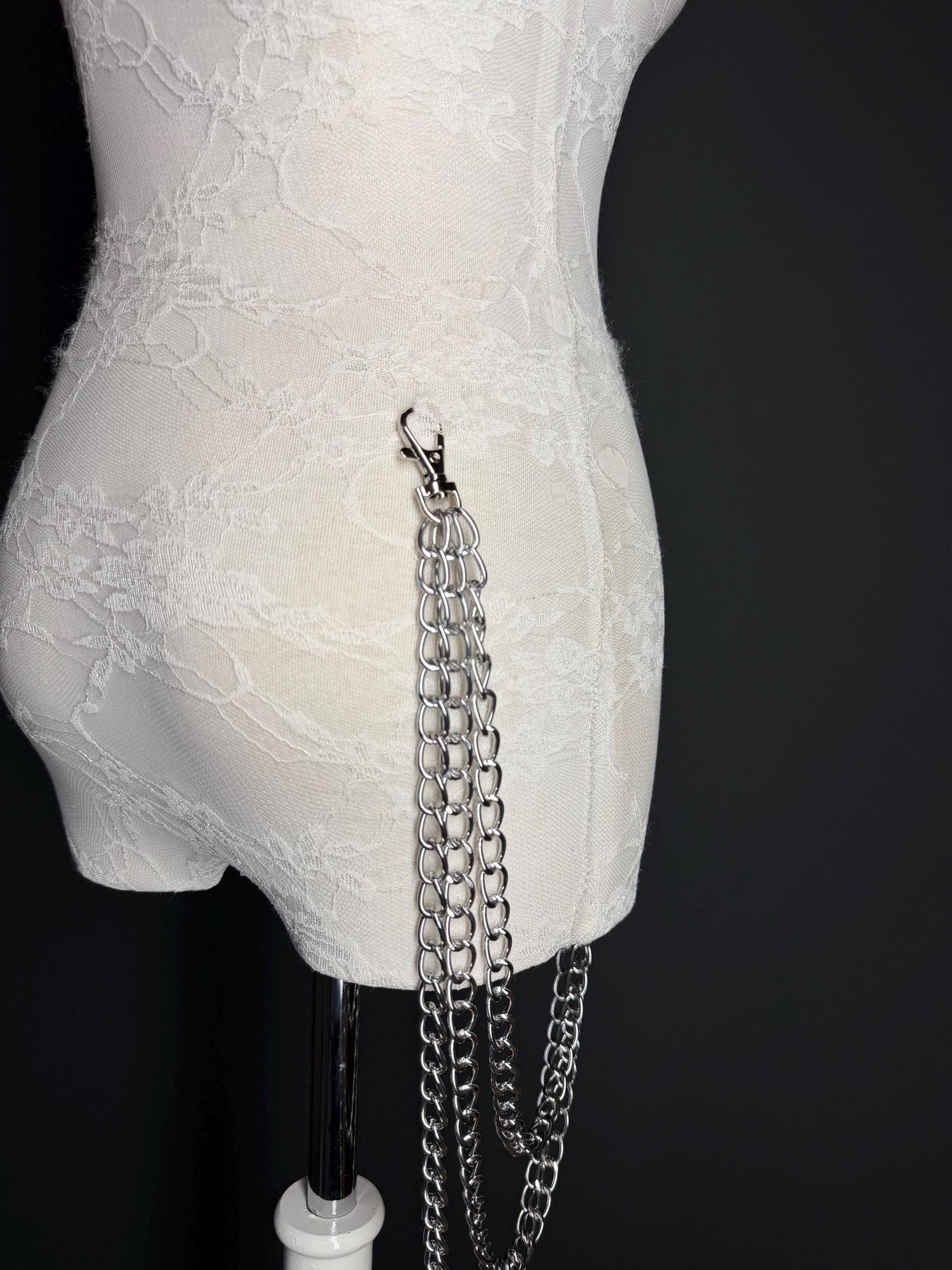 Layered Jeans Chains, Street Fashion, Hip Hop, 6 size selection, Silver, 3 Layers, Antique Brass, Gold, Silver, Festival, Bags, Gift, Jeans