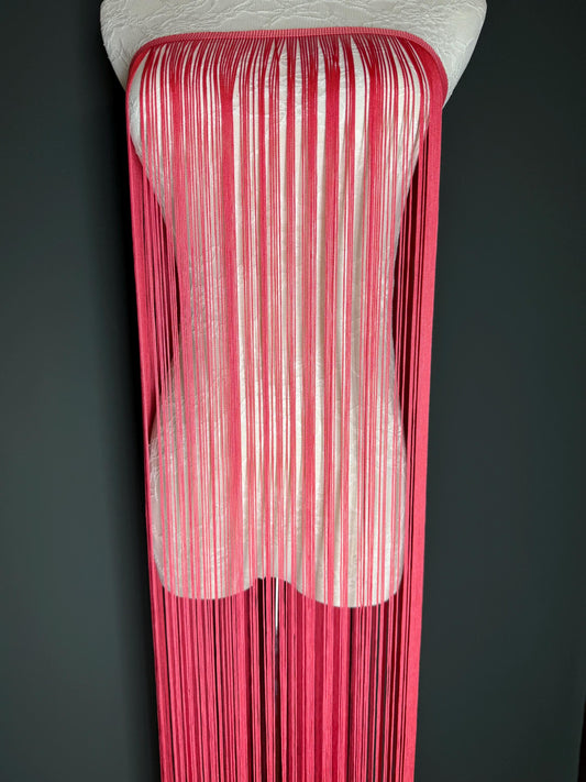 40” Wide Fringe Trim, 100cm Wide Fringe Trimming, High Quality, Dense High Quality Fringe, Salmon Pink, 27 Colours