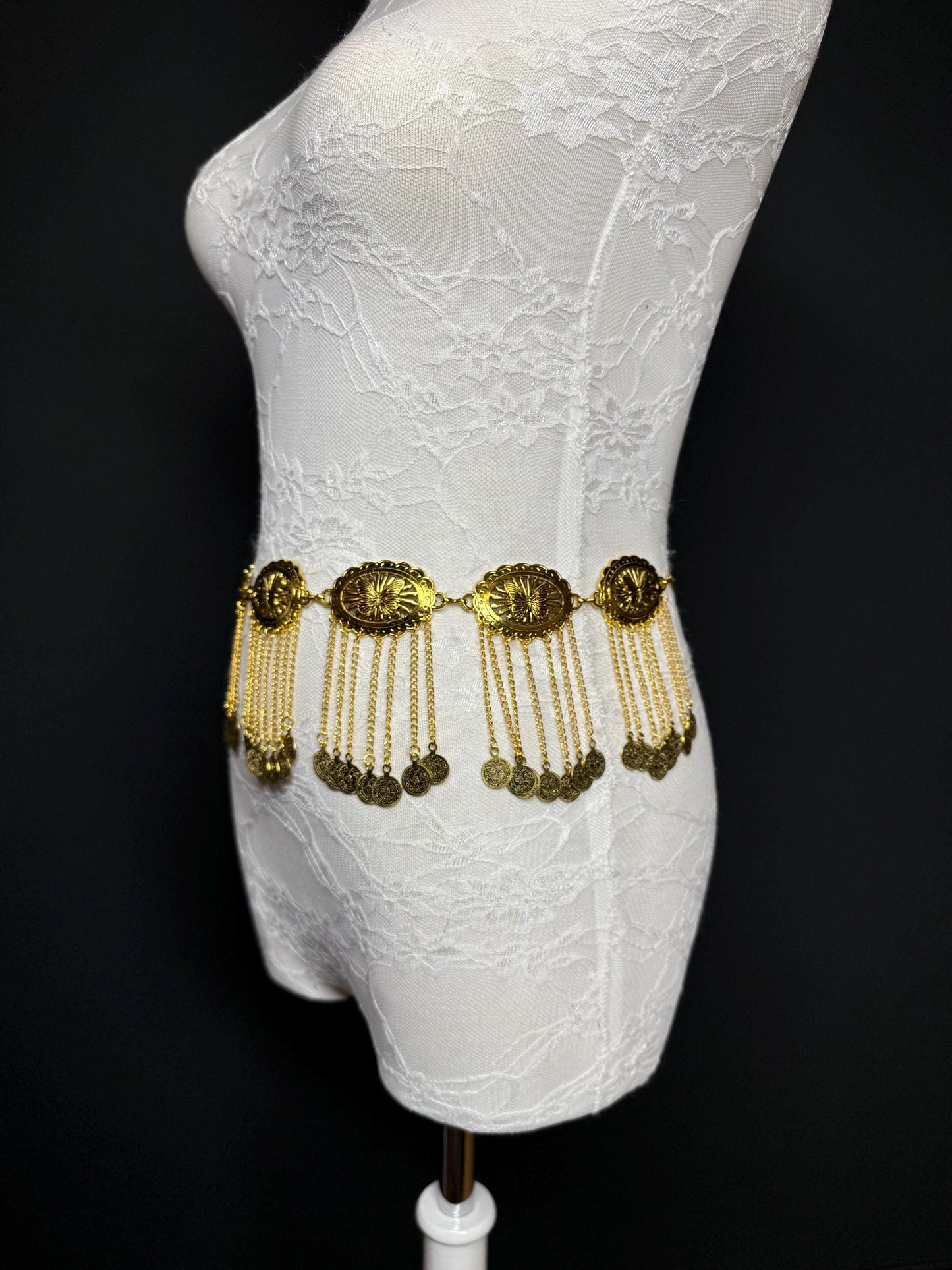 Handmade Gold Coin Belly Chain Belt - Festival Costume Accessory 18-40inch