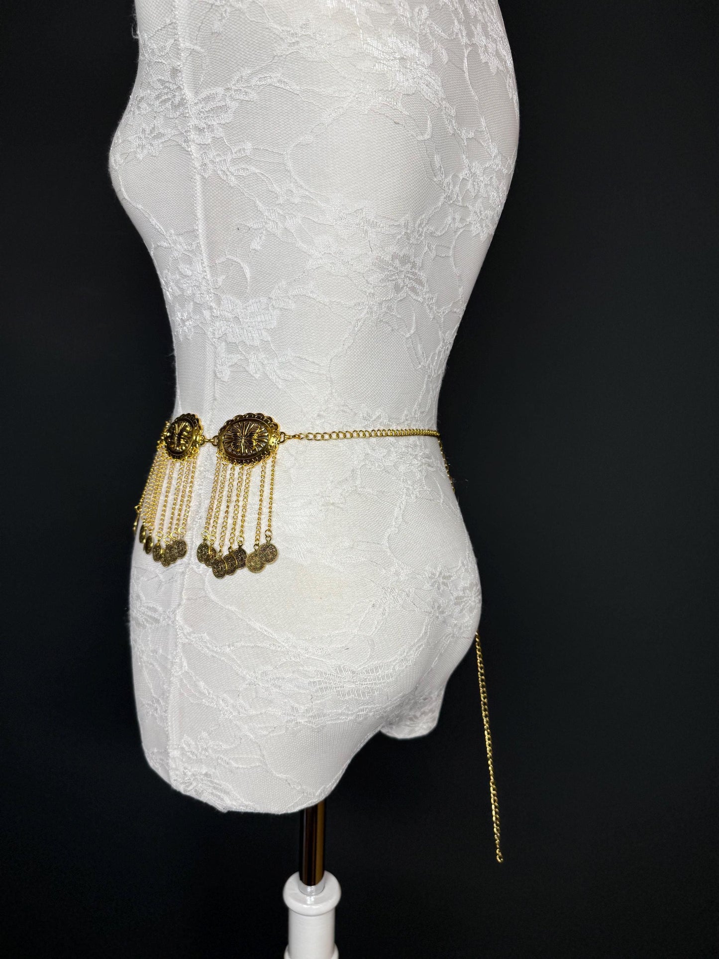 Handmade Gold Coin Belly Chain Belt - Festival Costume Accessory 18-40inch