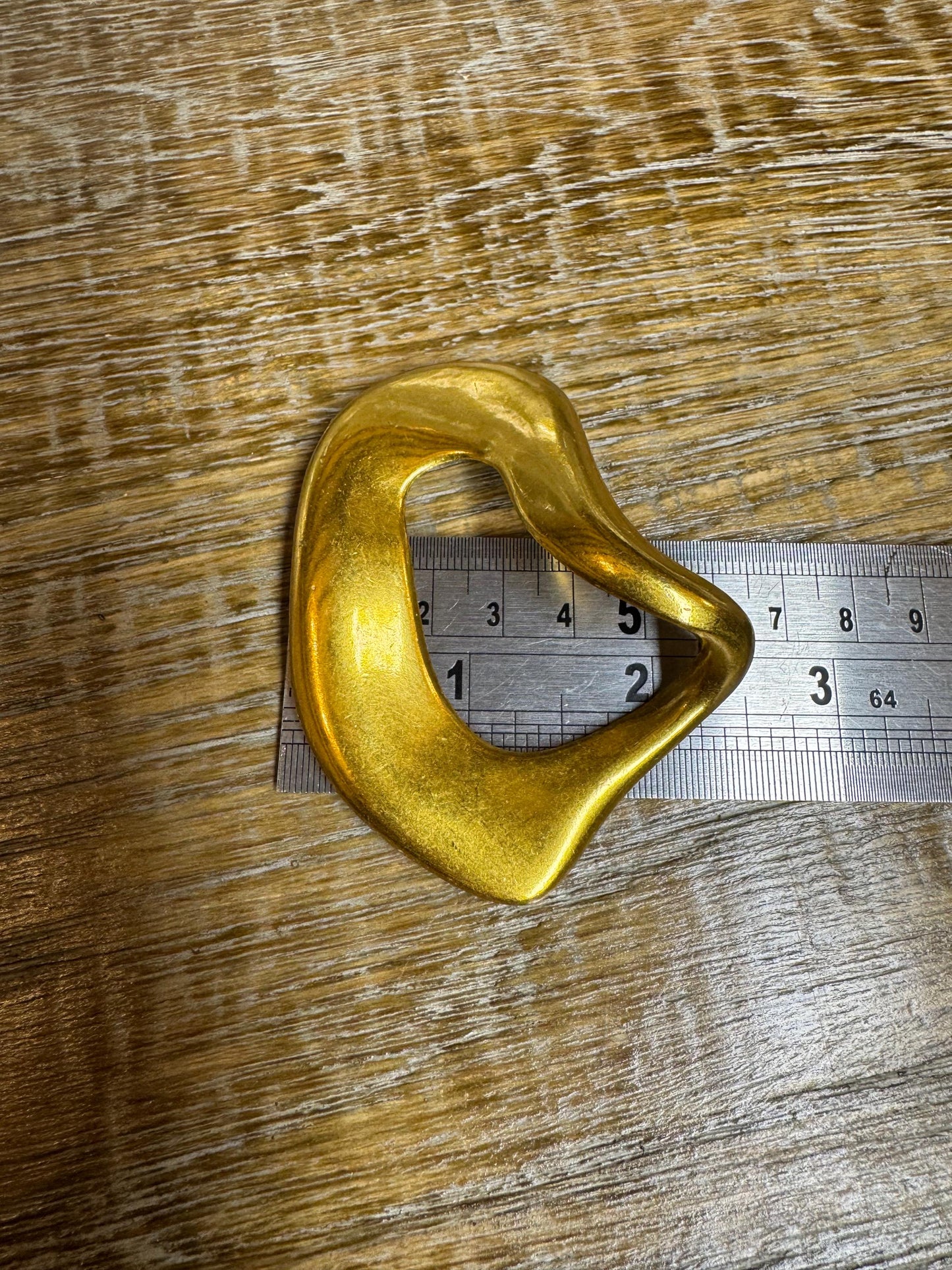 Exquisite Gold/Silver Metal Buckle, Couture Costume (80mm x 65mm)