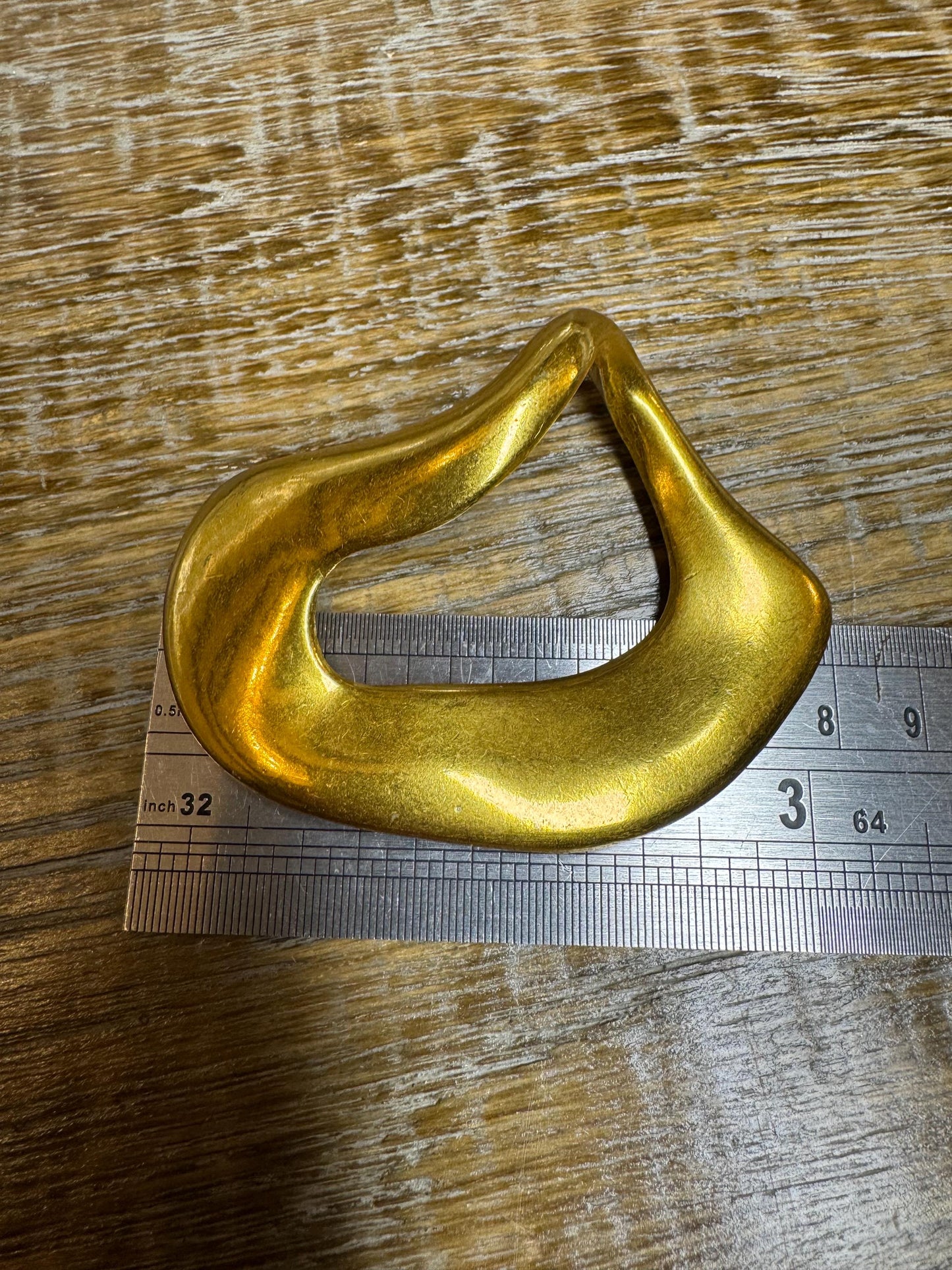 Exquisite Gold/Silver Metal Buckle, Couture Costume (80mm x 65mm)