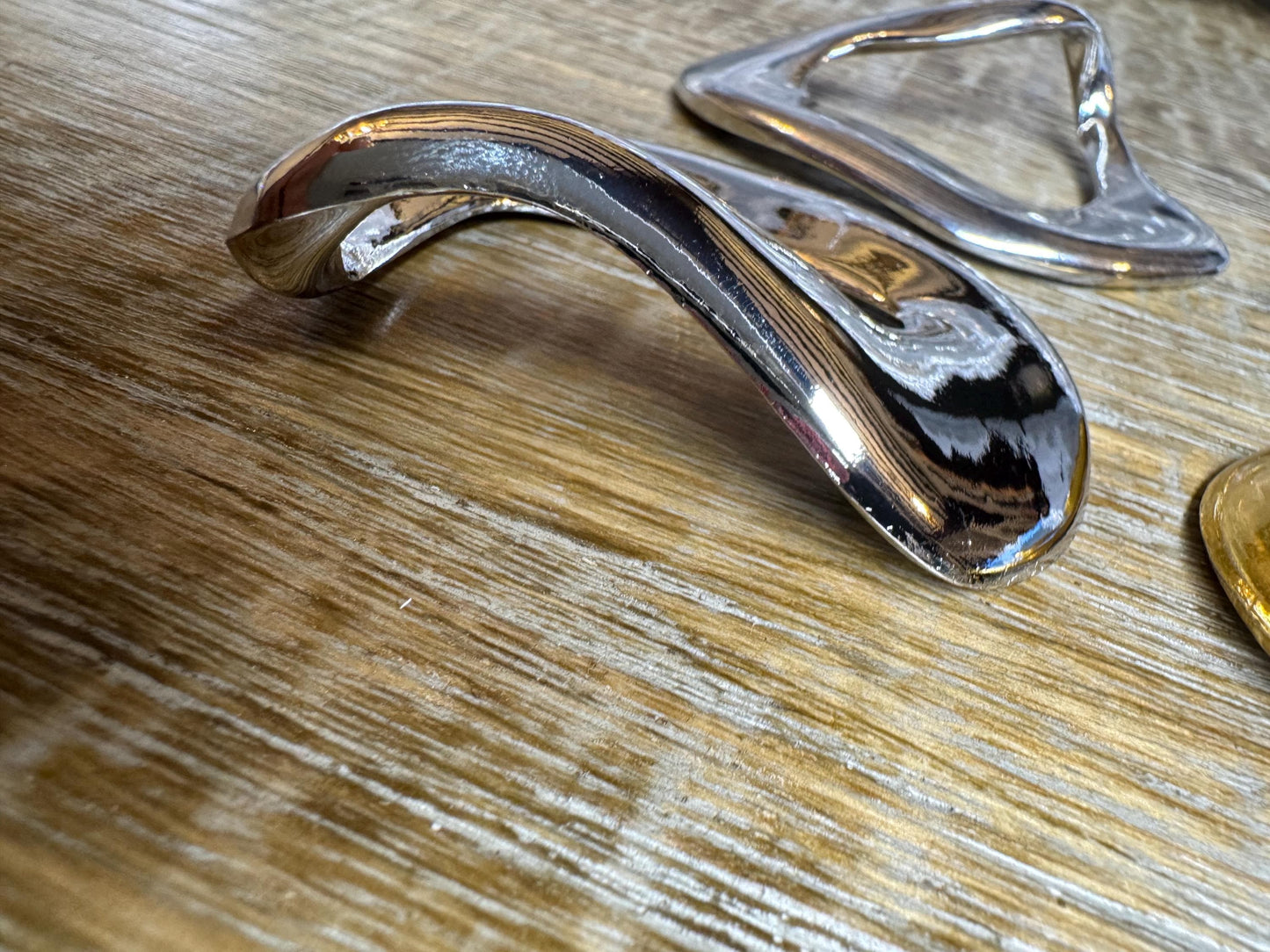 Exquisite Gold/Silver Metal Buckle, Couture Costume (80mm x 65mm)