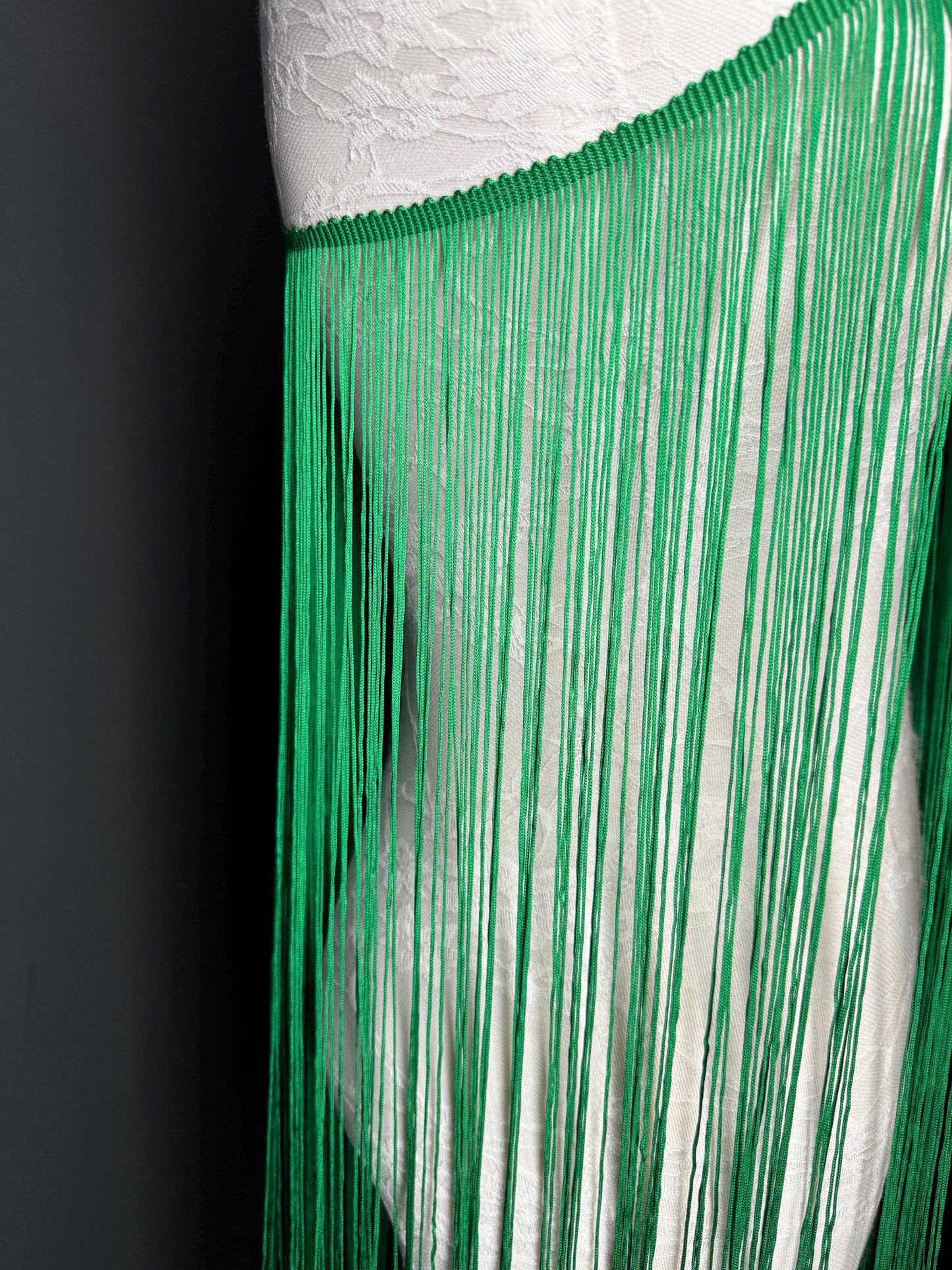 40” Wide Fringe Trim, 100cm Wide Fringe Trimming, High Quality, Dense High Quality Fringe, Jade Green, 27 Colours