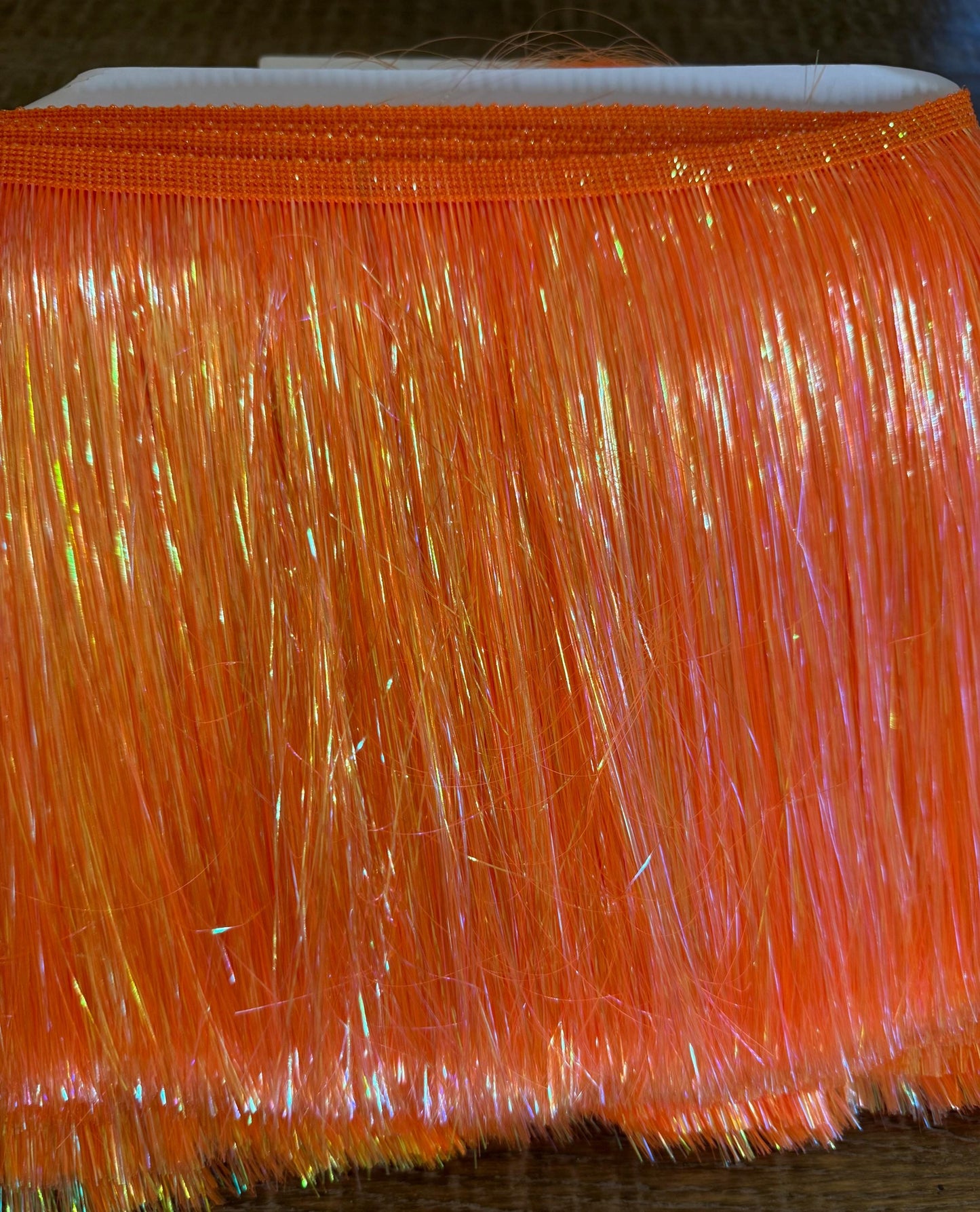 8” Wide Holographic Fuschia Tinsel Fringe, 9 colours