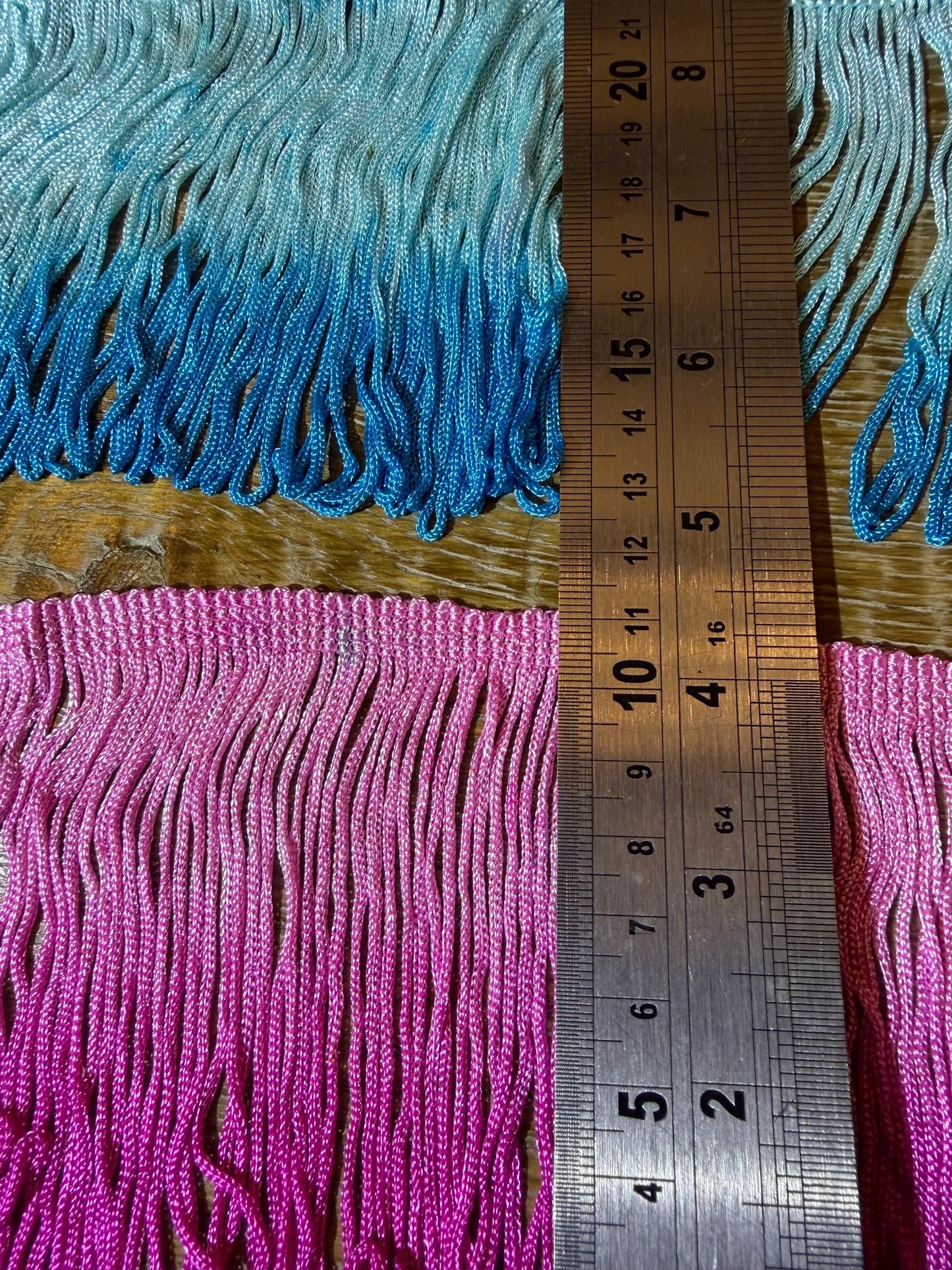 4" Looped Tie Dye Fringe, Couture Trim, Dance Costume Design