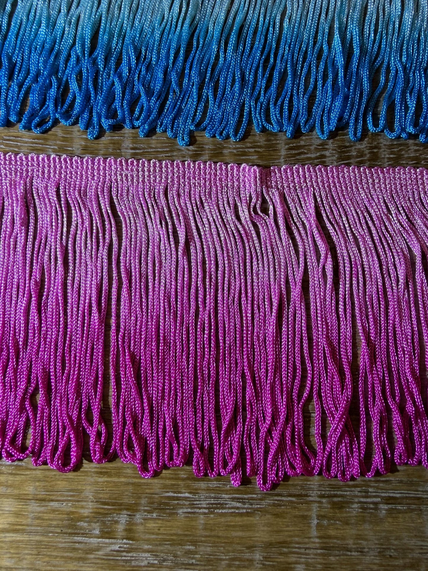 4" Looped Tie Dye Fringe, Couture Trim, Dance Costume Design