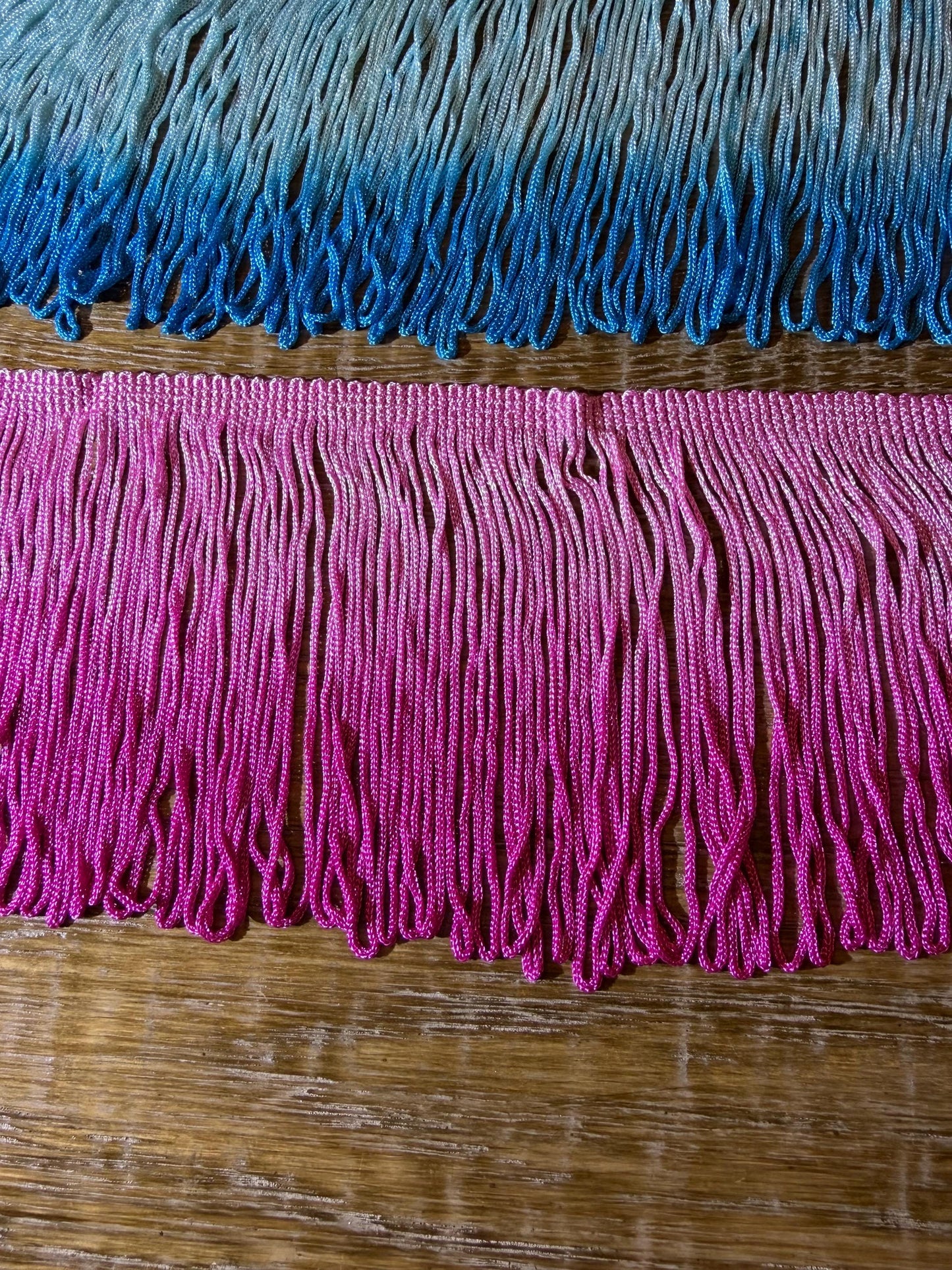4" Looped Tie Dye Fringe, Couture Trim, Dance Costume Design