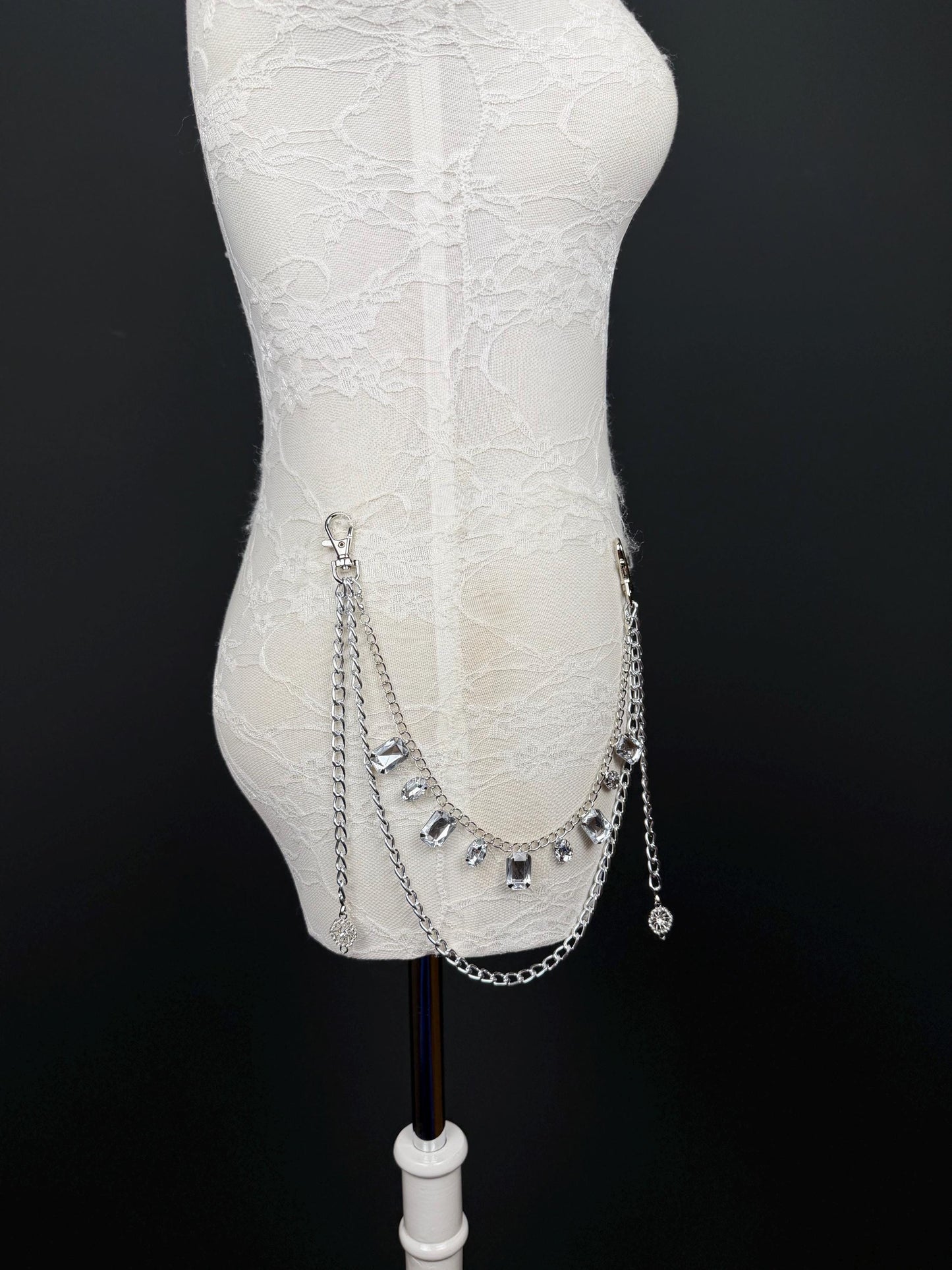 Jewel Two Row Jeans Chain: Festival Fashion Accessory, Gift