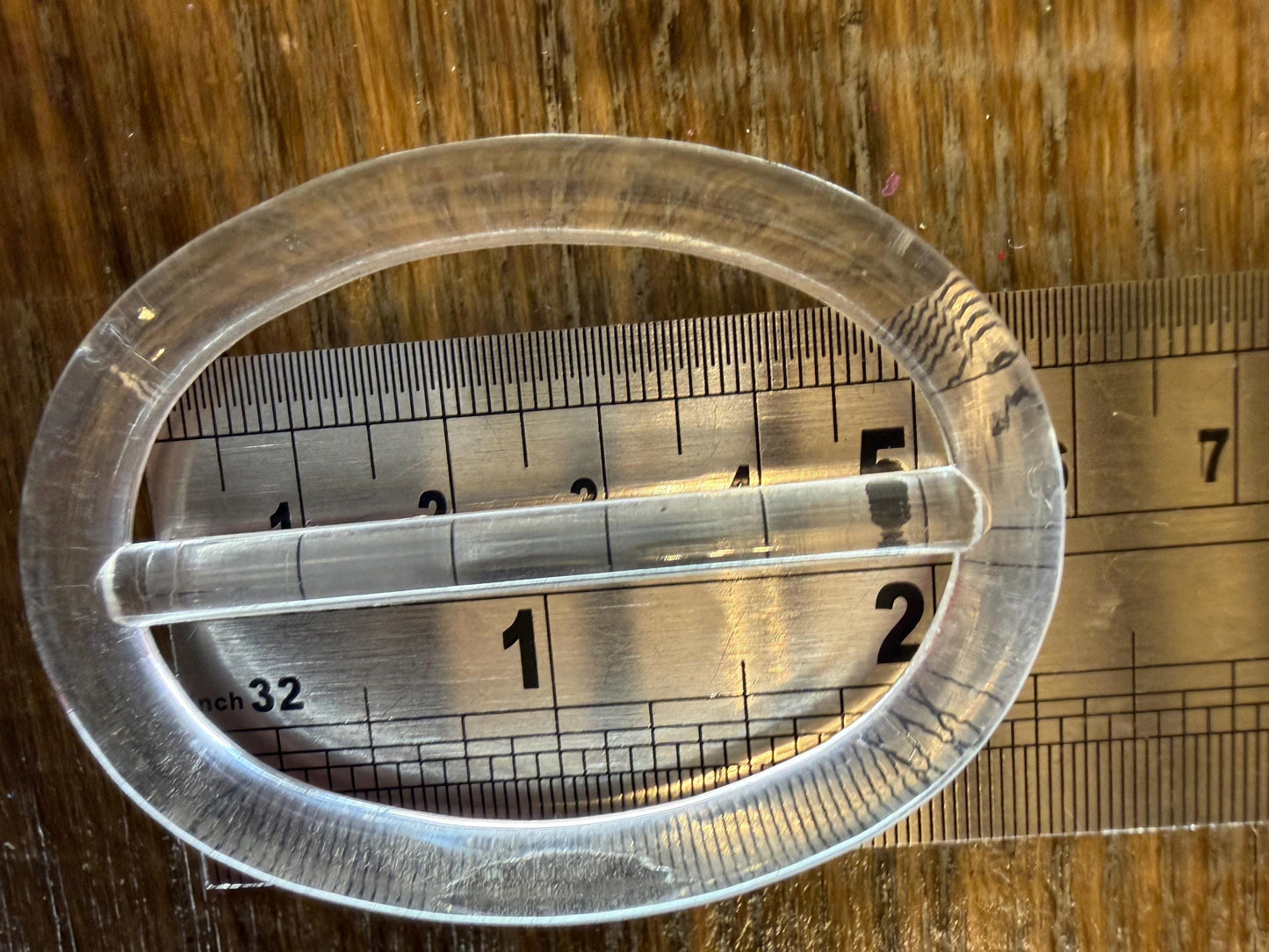 Transparent Plastic Buckle, 5cm Bar, DIY Belts, Bags, Crafts