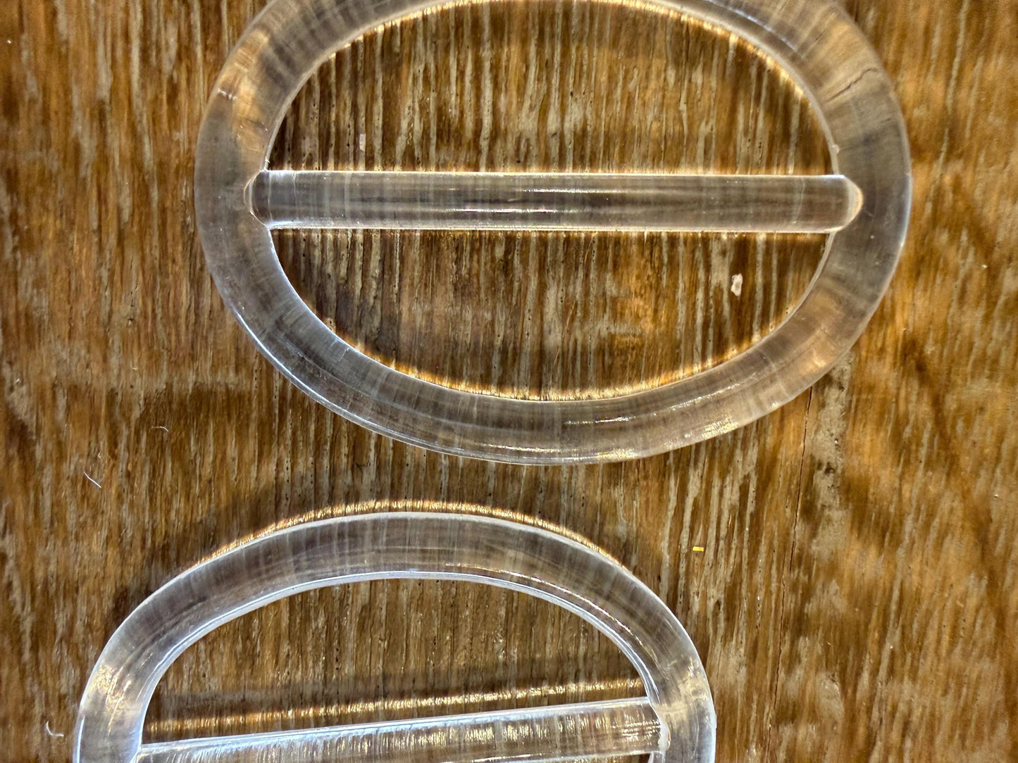 Transparent Plastic Buckle, 5cm Bar, DIY Belts, Bags, Crafts