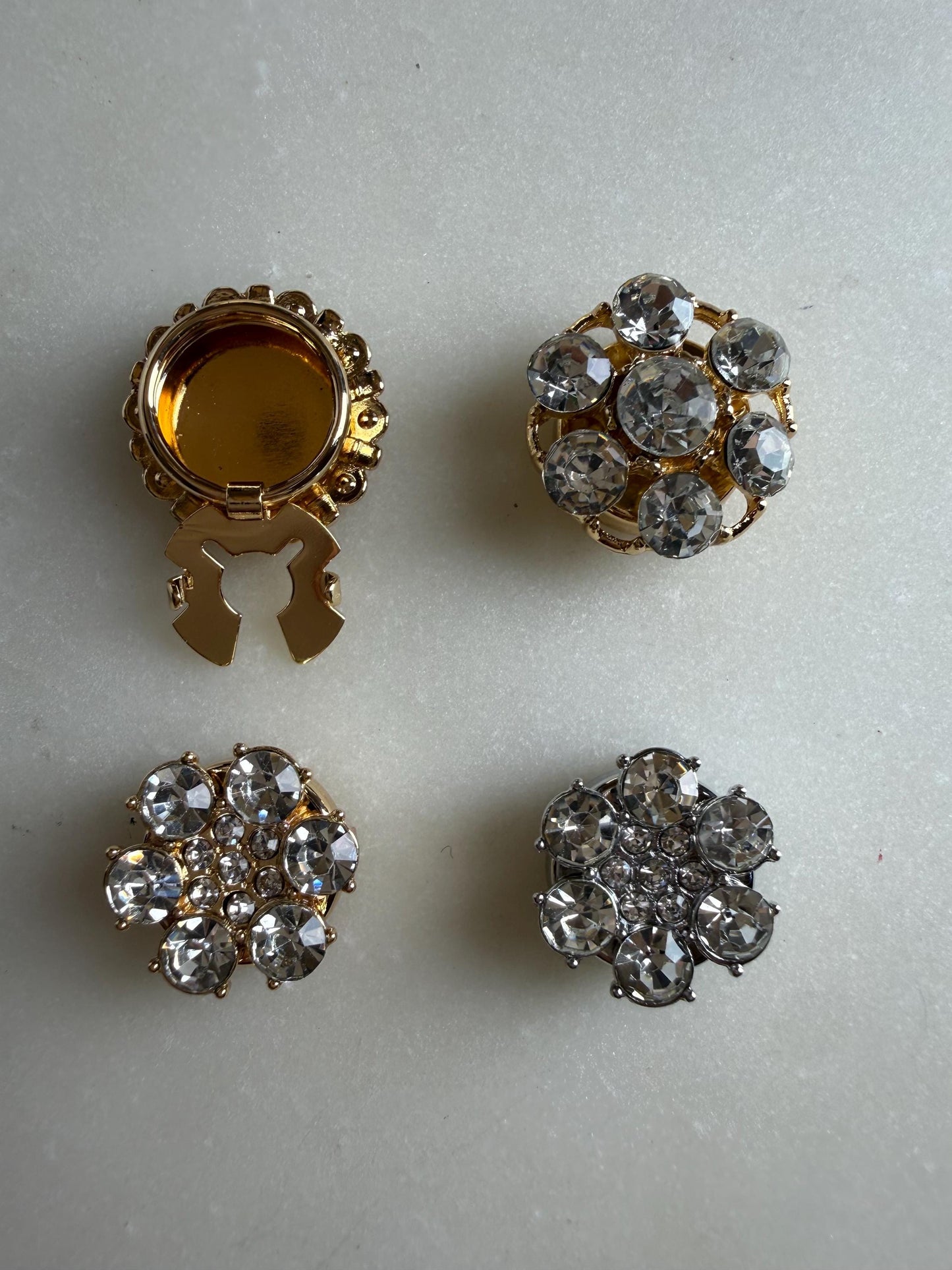 Jewel Button Covers for Shirts (Fits up to 18L), Bridal & Wedding Shirt Accessories